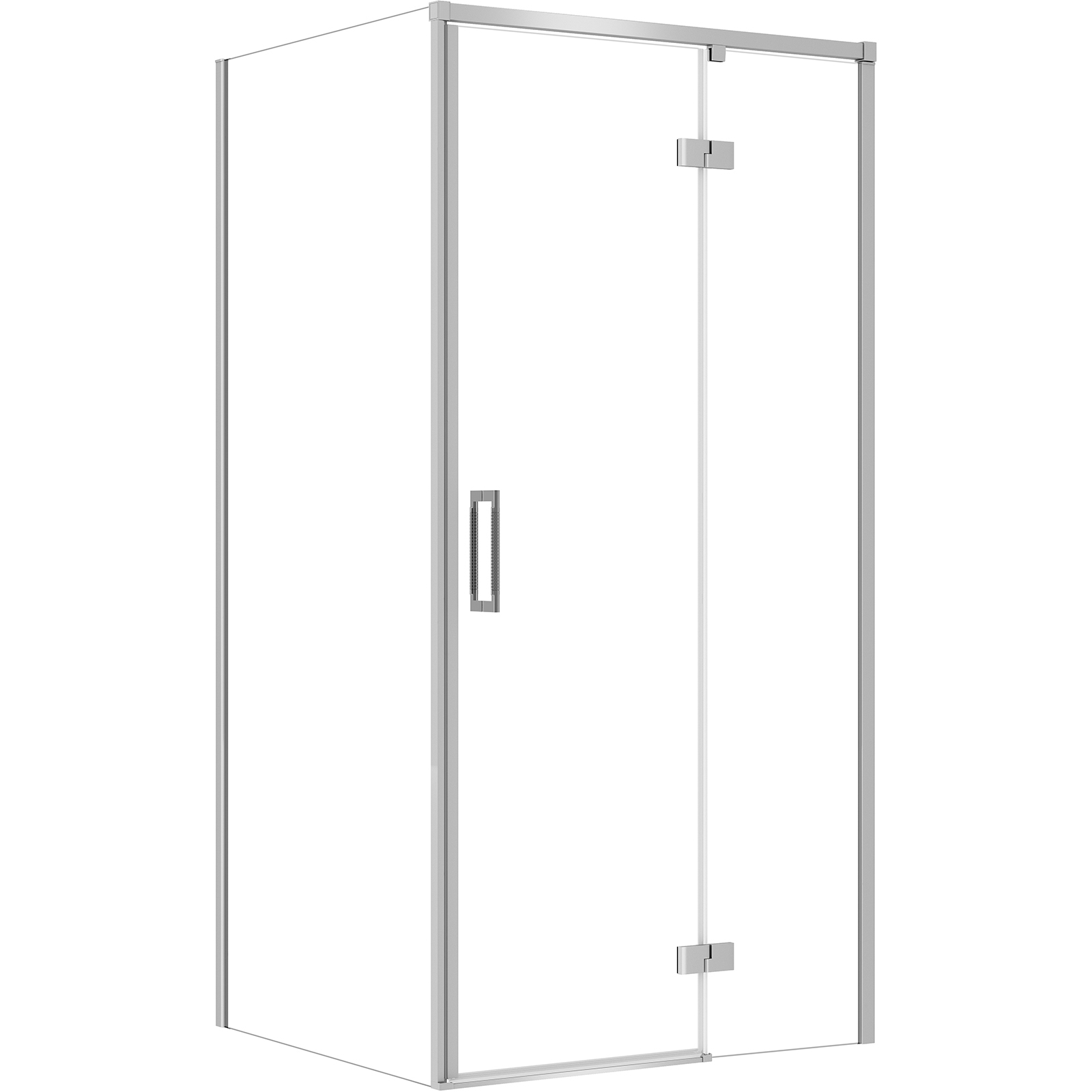 CERSANIT Rechteckige Duschkabine LARGA rechts 100x80x195 cm chrom S601-310