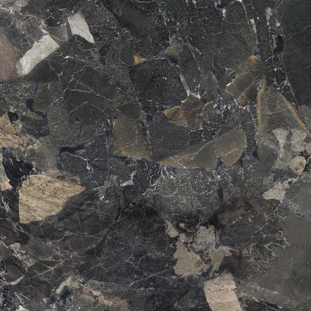 BODENFLIESE STEINOPTIK ARGOS SCHWARZ MATT 60X60 DADO CERAMICA