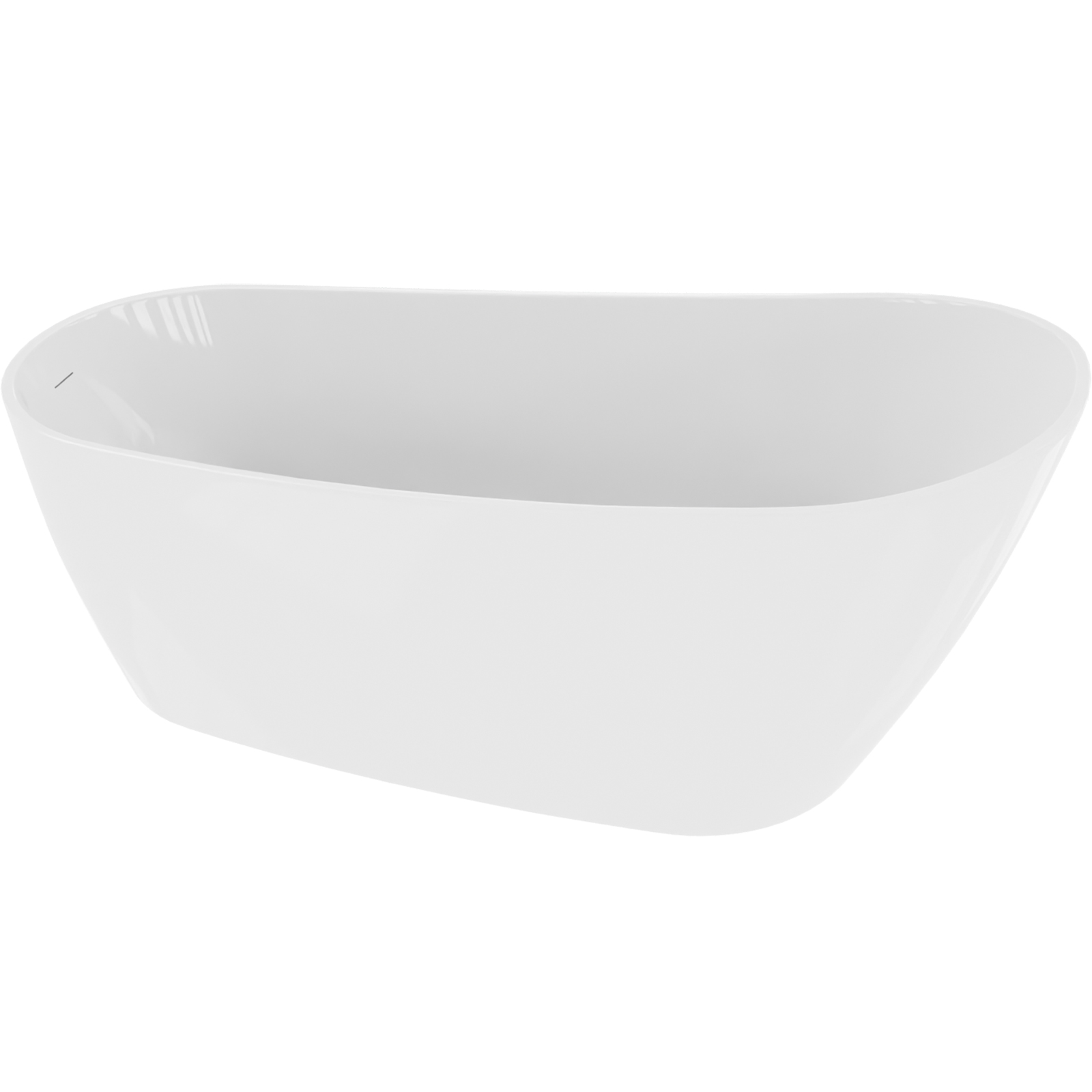 LAVITA Comodo freistehende Badewanne 150x78 cm weiß