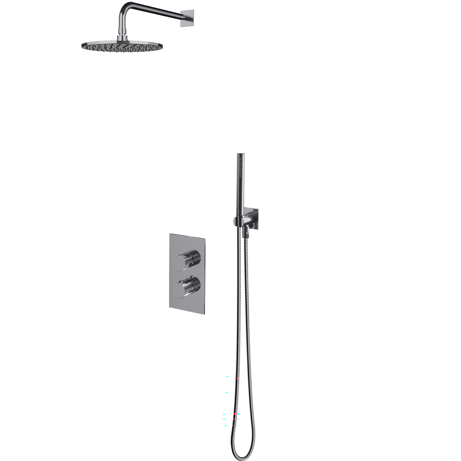 OMNIRES CONTOUR Thermostatisches Duschsystem mit eingebautem Chromglanz SYSCT11CR OMNIRES CONTOUR Thermostatisches Duschsystem mit eingebautem Chromglanz SYSCT11CR