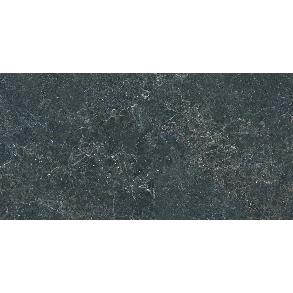 BODENFLIESE STEINOPTIK CHARME SCHWARZ MATT 60X120