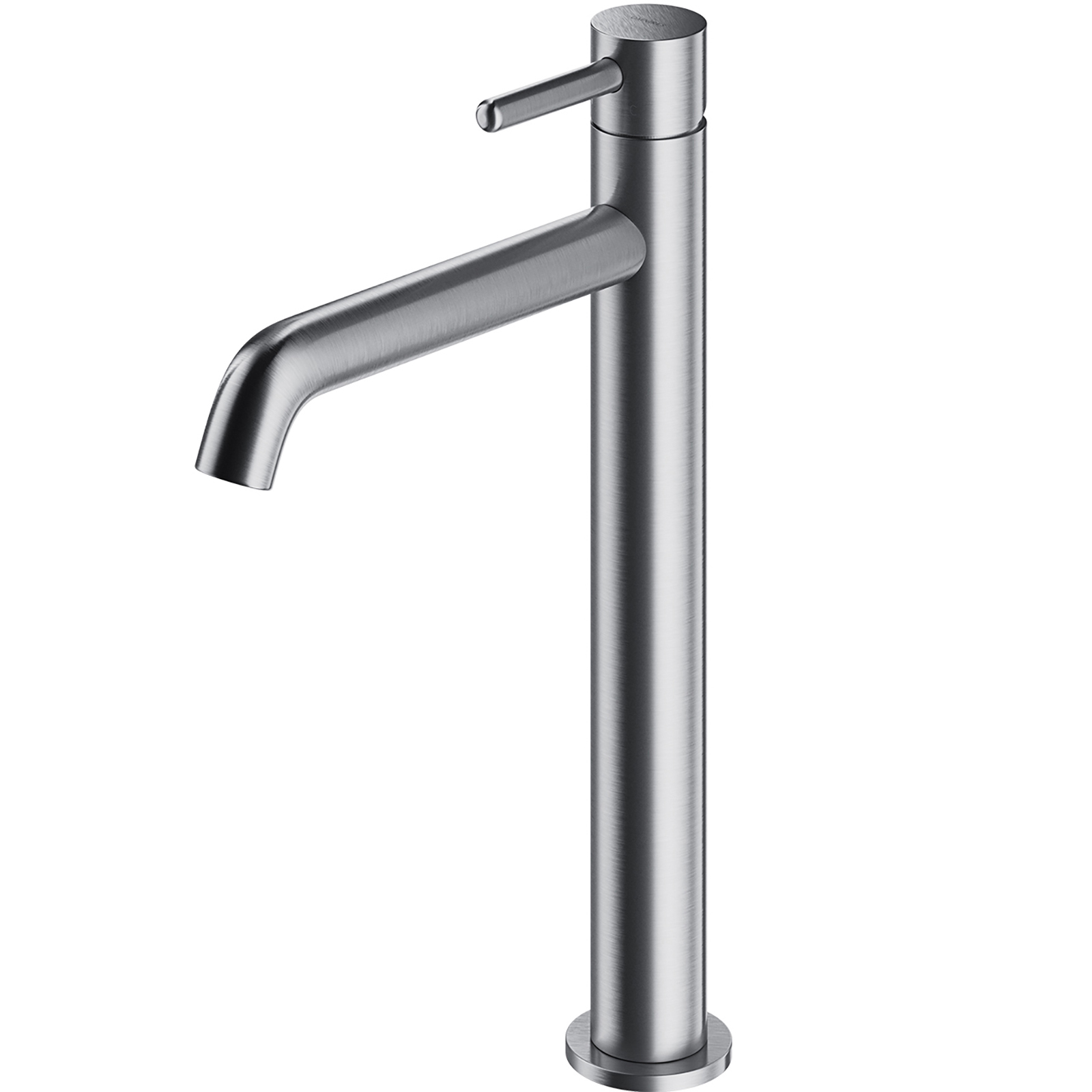 OMNIRES Y-Sockel Waschbeckenwasserhahn hoch gebürstetes Nickel Y1212NI