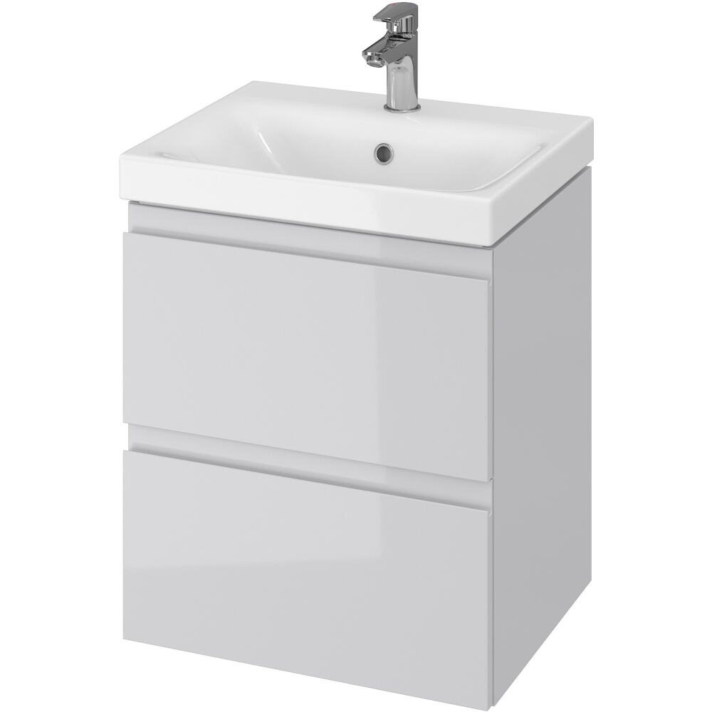 CERSANIT Unterschrank mit Waschbecken MODUO 50 grau DSM S801-219-DSM