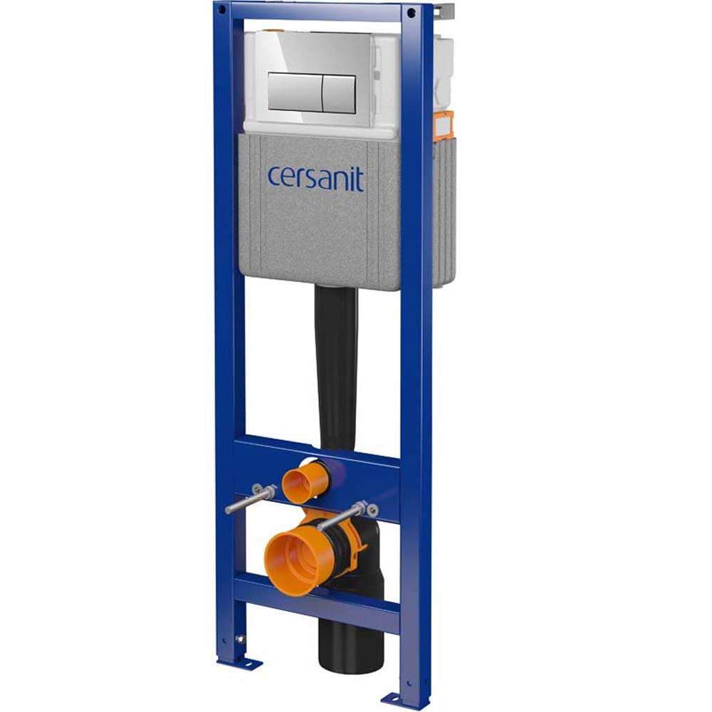 CERSANIT SYSTEM 40 MECH Unterputz-Installationssystem mit PRESTO Chromtaster S701-951