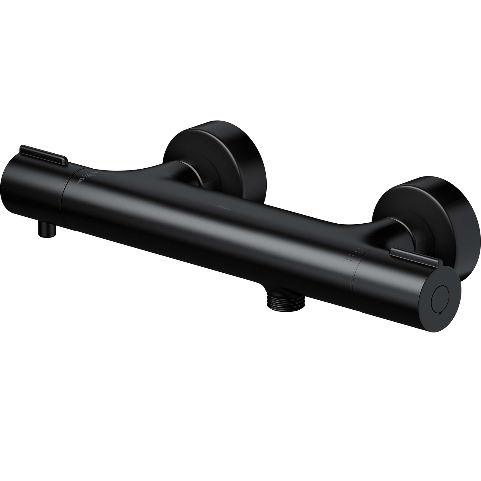 CERSANIT Wand-Brausebatterie VIRGO thermostatisch schwarz S951-580