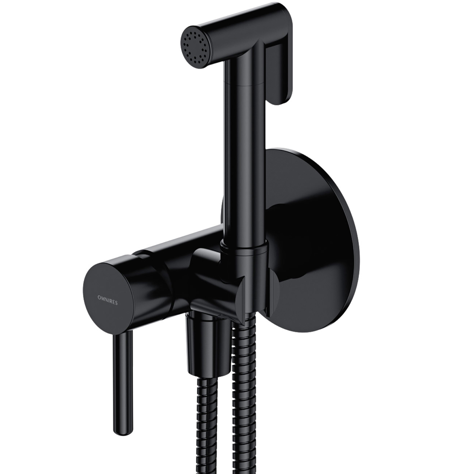 OMNIRES Bidet System Y eingebaut schwarz halbmatte SYSYBI2BL