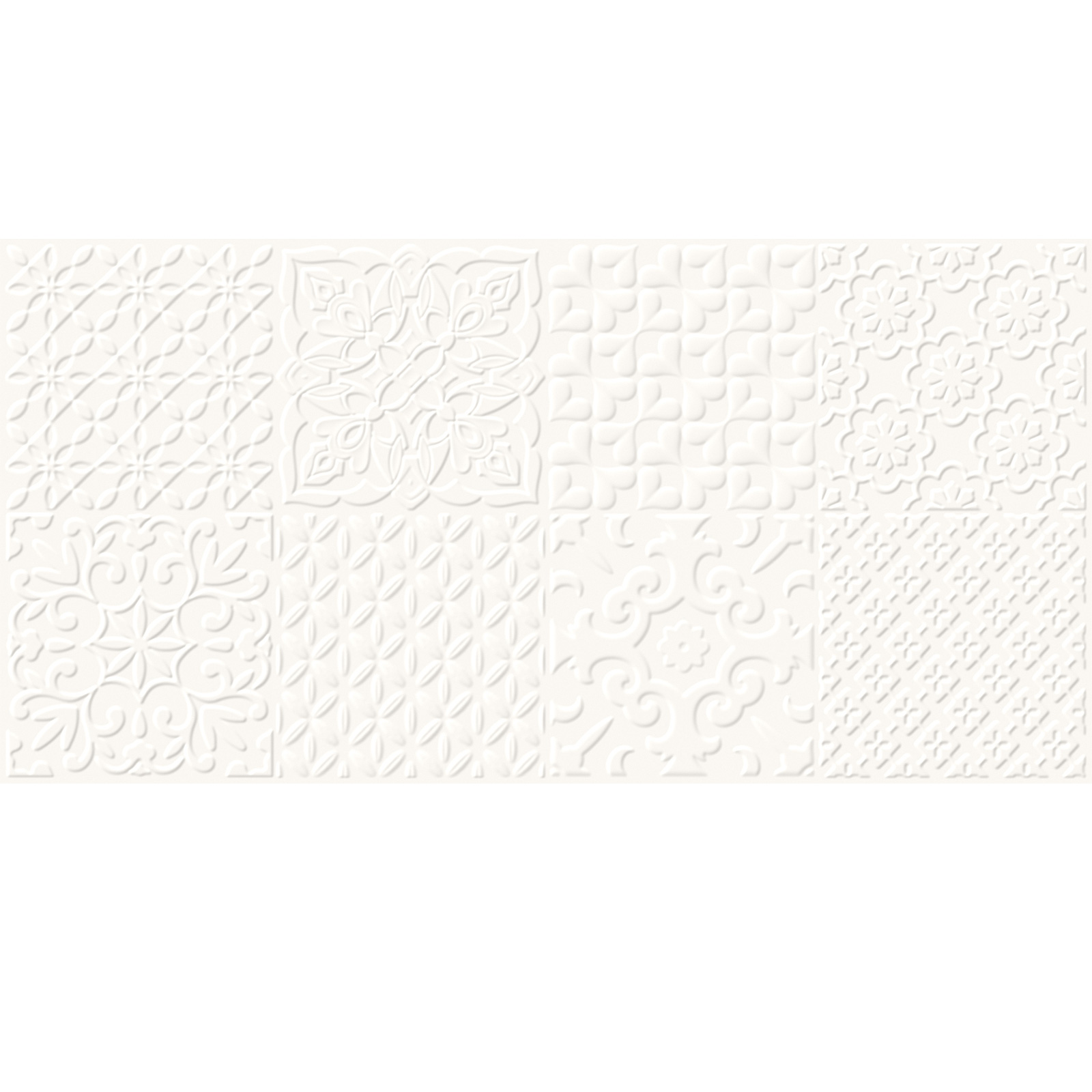 WANDFLIESE ALTERIO WEIß PATCHWORK STRUCTURE SATIN 29,8X59,8 CERSANIT