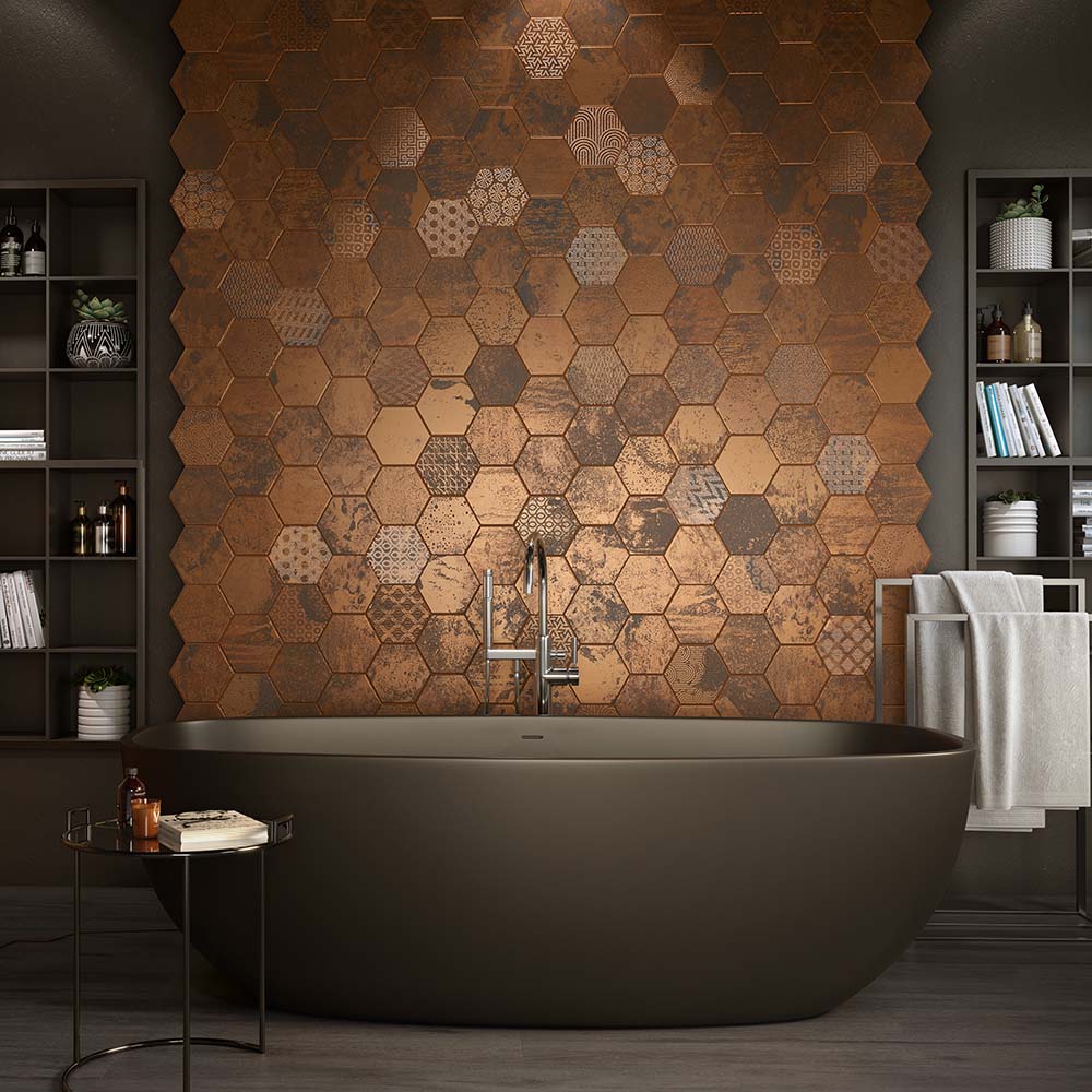 BODENFLIESE HIVE COBRE 45,5X90 EL MOLINO