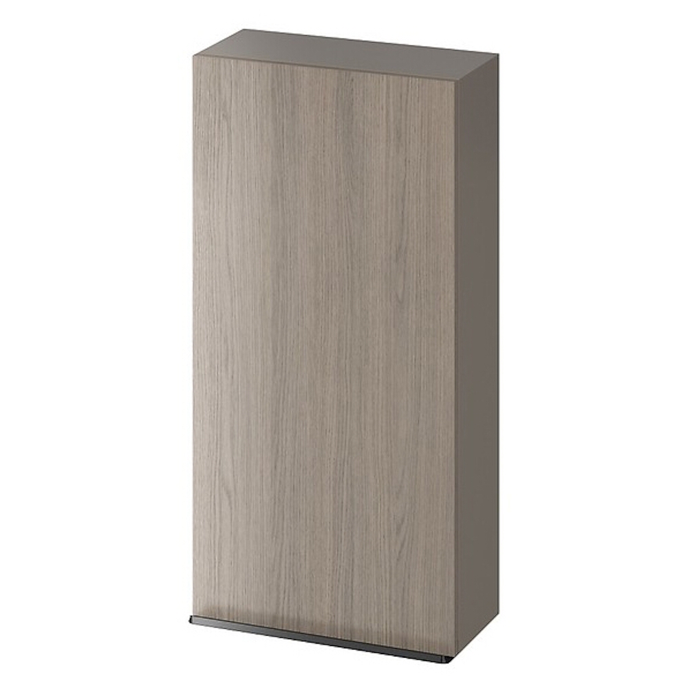 CERSANIT Badezimmer-Hängeschrank VIRGO 40 grau Griff schwarz S522-038