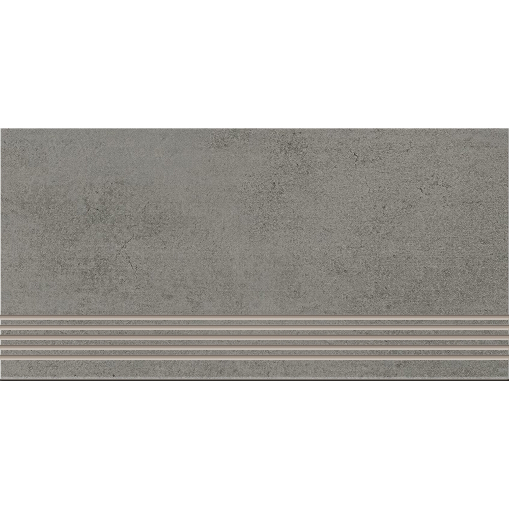 BODENFLIESE STUFENFLIESE CONCRETE DUST GRAPHITE MAT 29,8X59,8