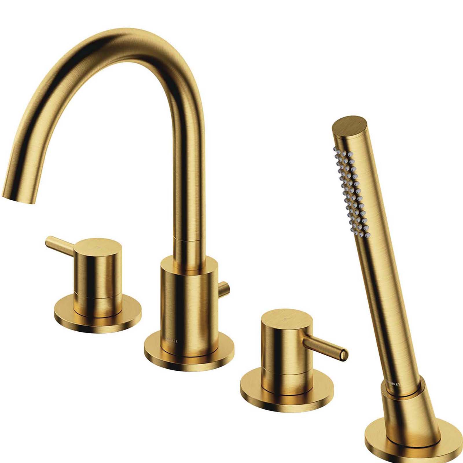 OMNIRES Y 4-Loch gebürsteter Messingwasserhahn Y1232BSB