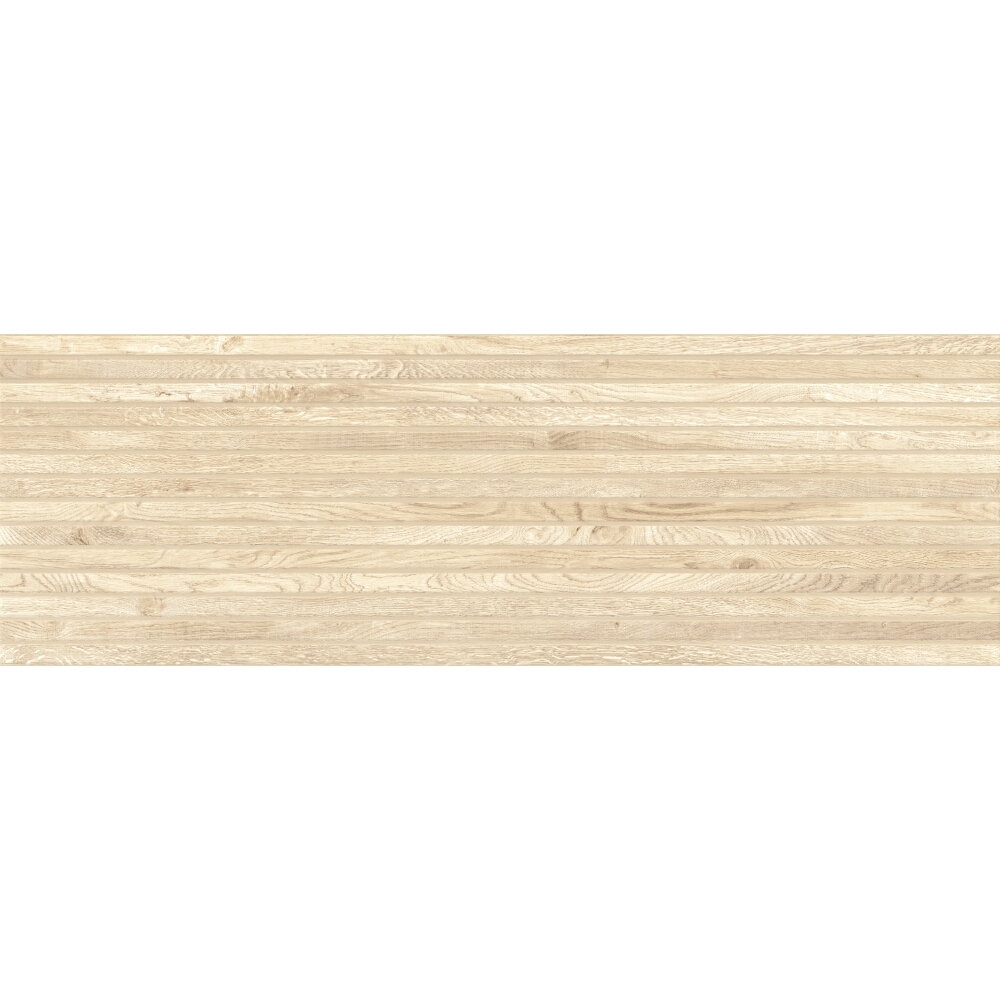 WANDFLIESE BAND WOOD CREAM MAT 39,8X119,8