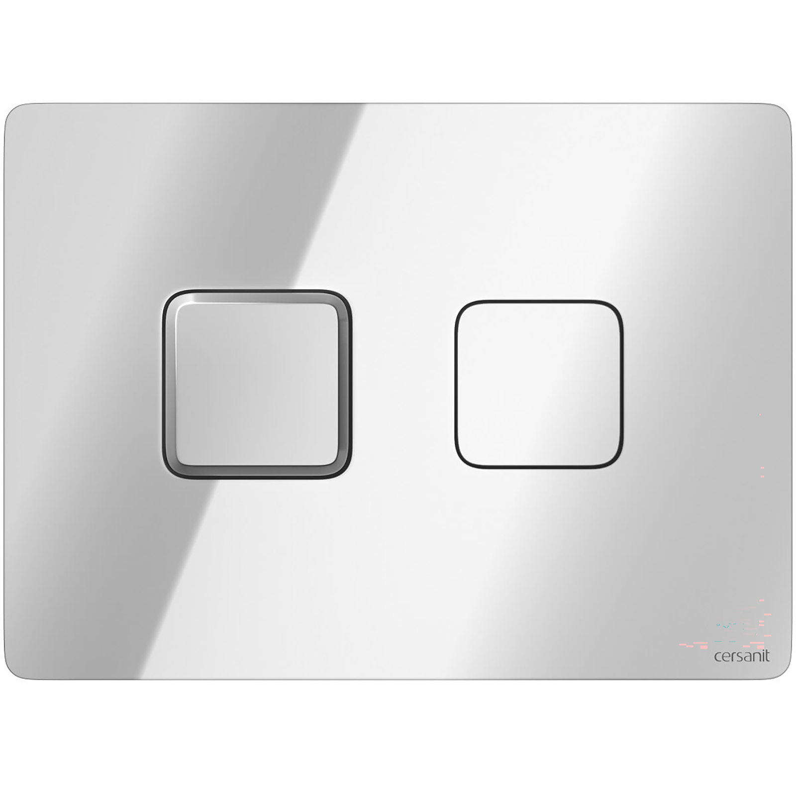 CERSANIT Pneumatische Betätigungsplatte ACCENTO SQUARE chrom glänzend S97-057 CERSANIT Pneumatische Betätigungsplatte ACCENTO SQUARE chrom glänzend S97-057