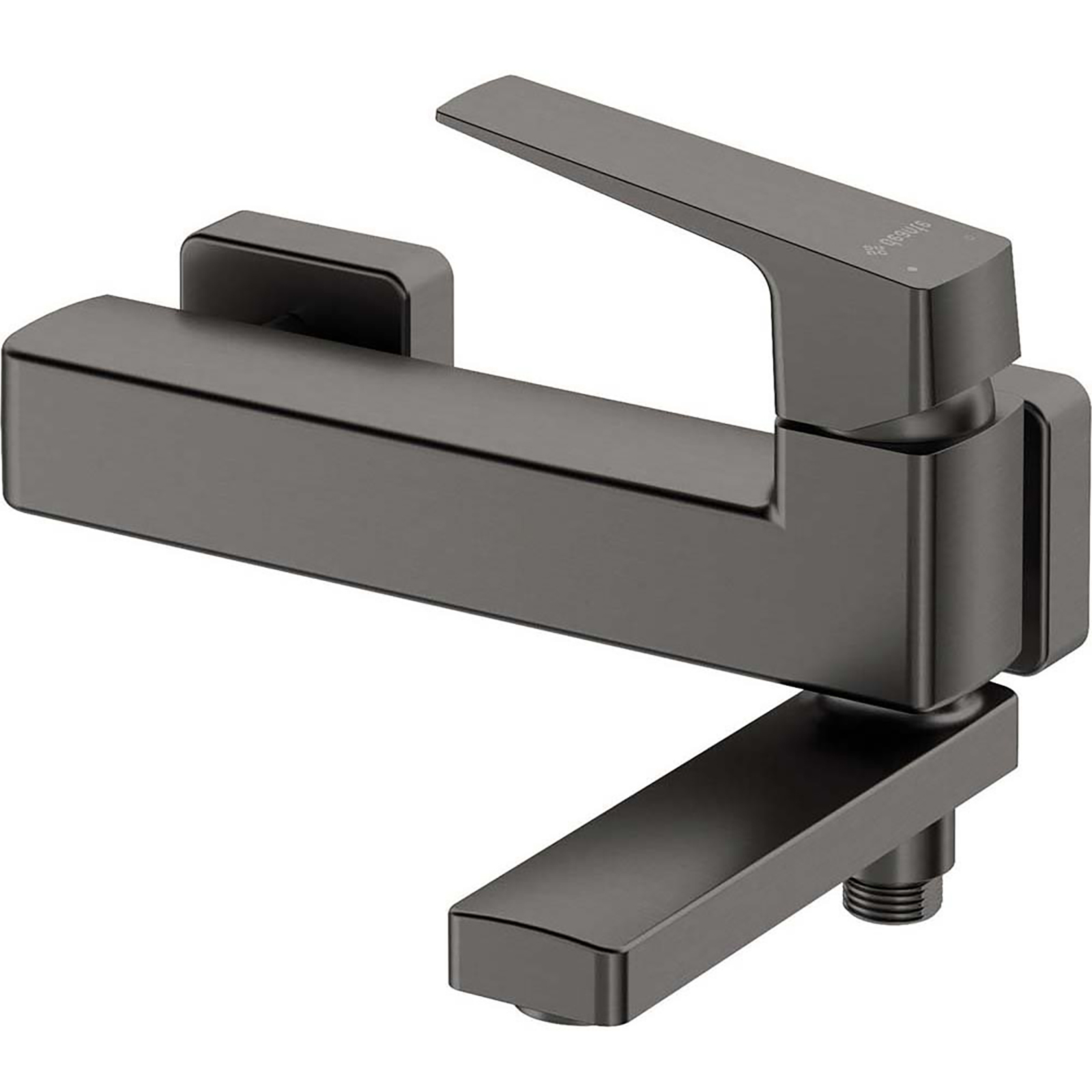 DEANTE BLUR wandmontierter Badewannenwasserhahn mit klappbarem Titanausguss BQL_D12M