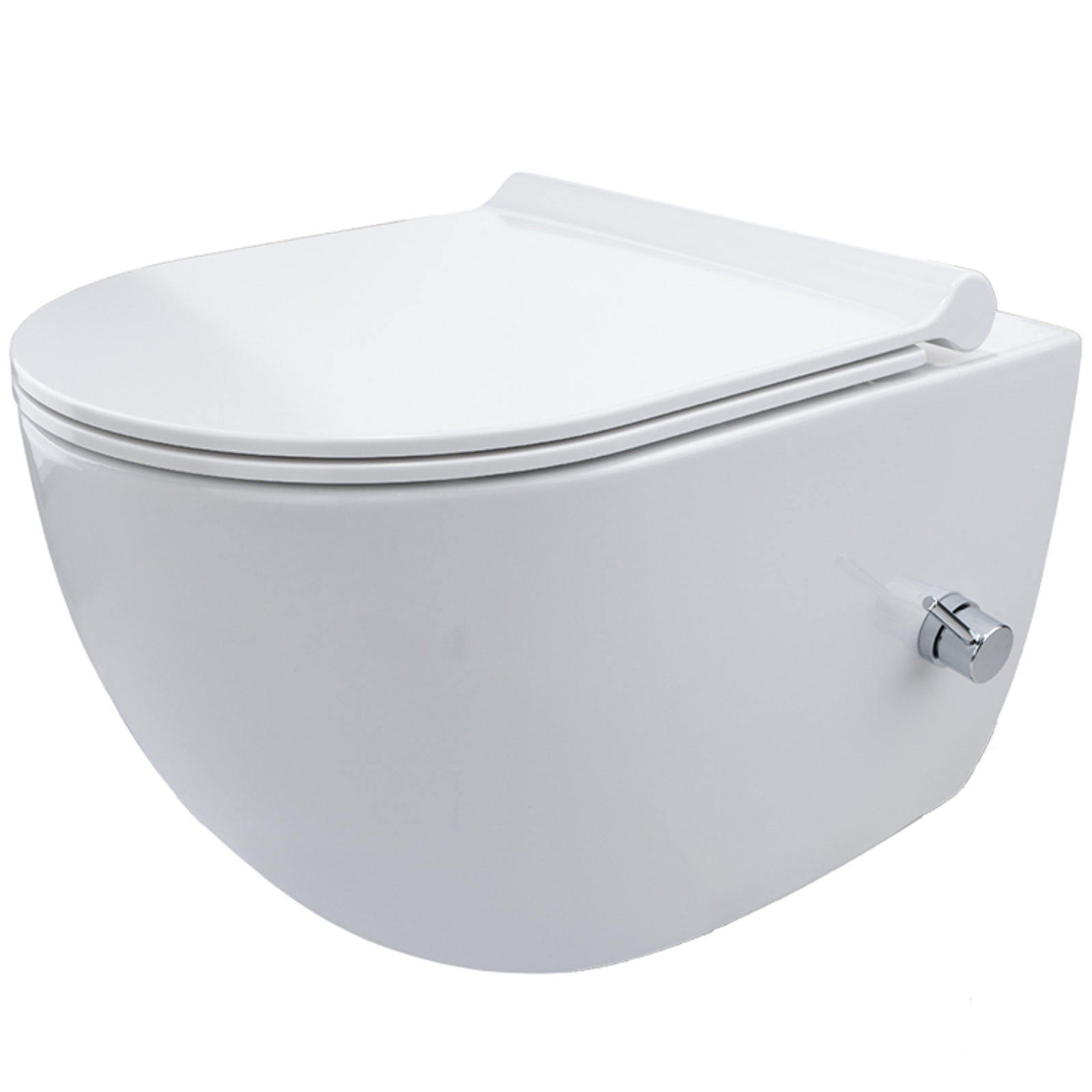 UPTREND MONESI randlose, wandhängende Toilettenschüssel mit Bidetfunktion und Duroplast-Sitz TR2239