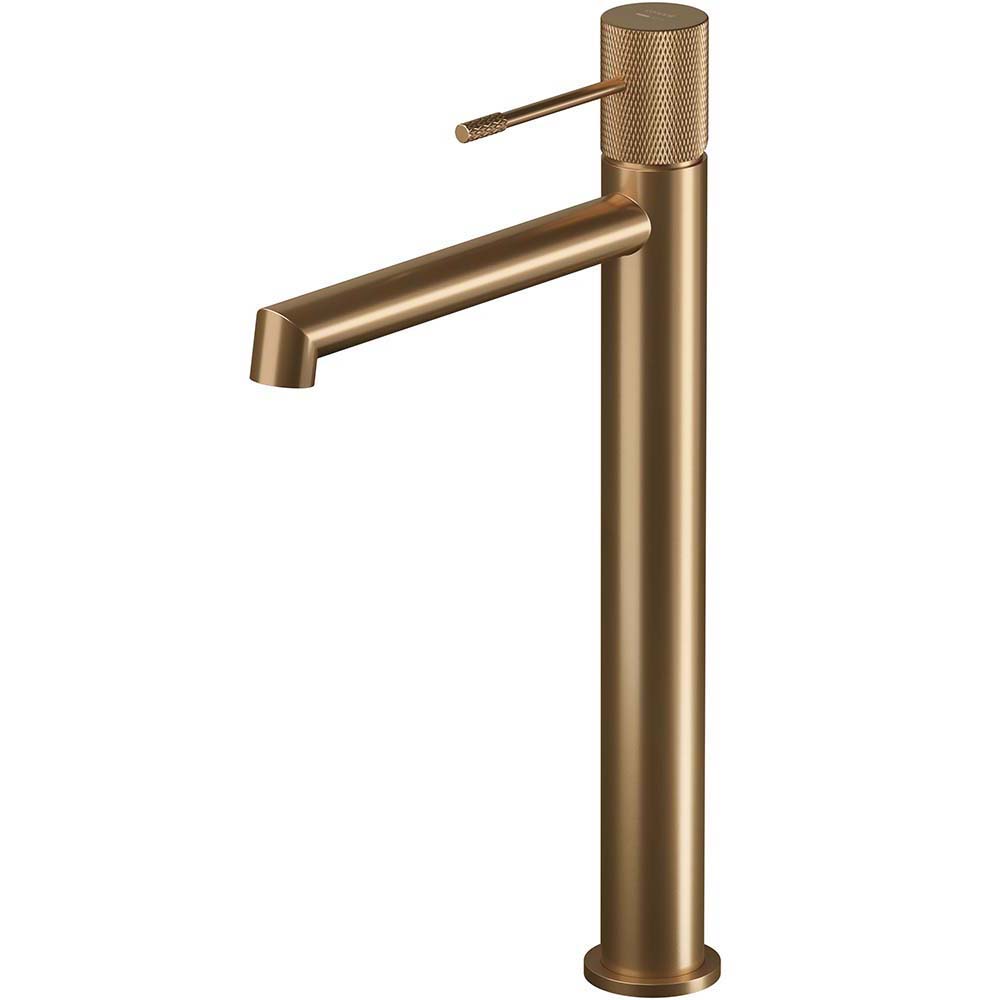 CERSANIT Stand-Waschtischarmatur ZEN hoch, Kupfer gebürstet S951-802