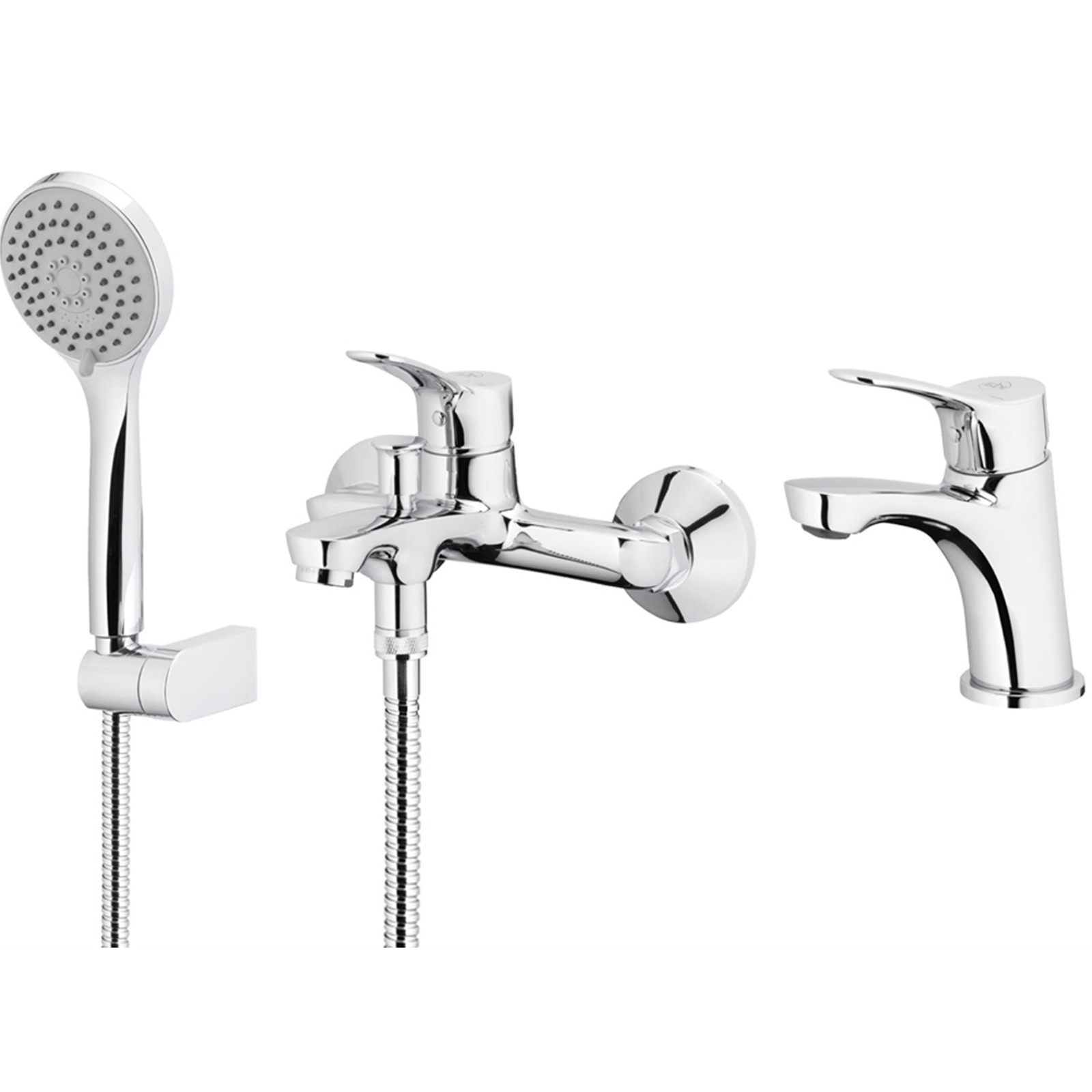 KFA Set MORRIS Waschbeckenhahn + Badewannenhahn + Spot-Dusche Chrom 5241-003-00 KFA Set MORRIS Waschbeckenhahn + Badewannenhahn + Spot-Dusche Chrom 5241-003-00