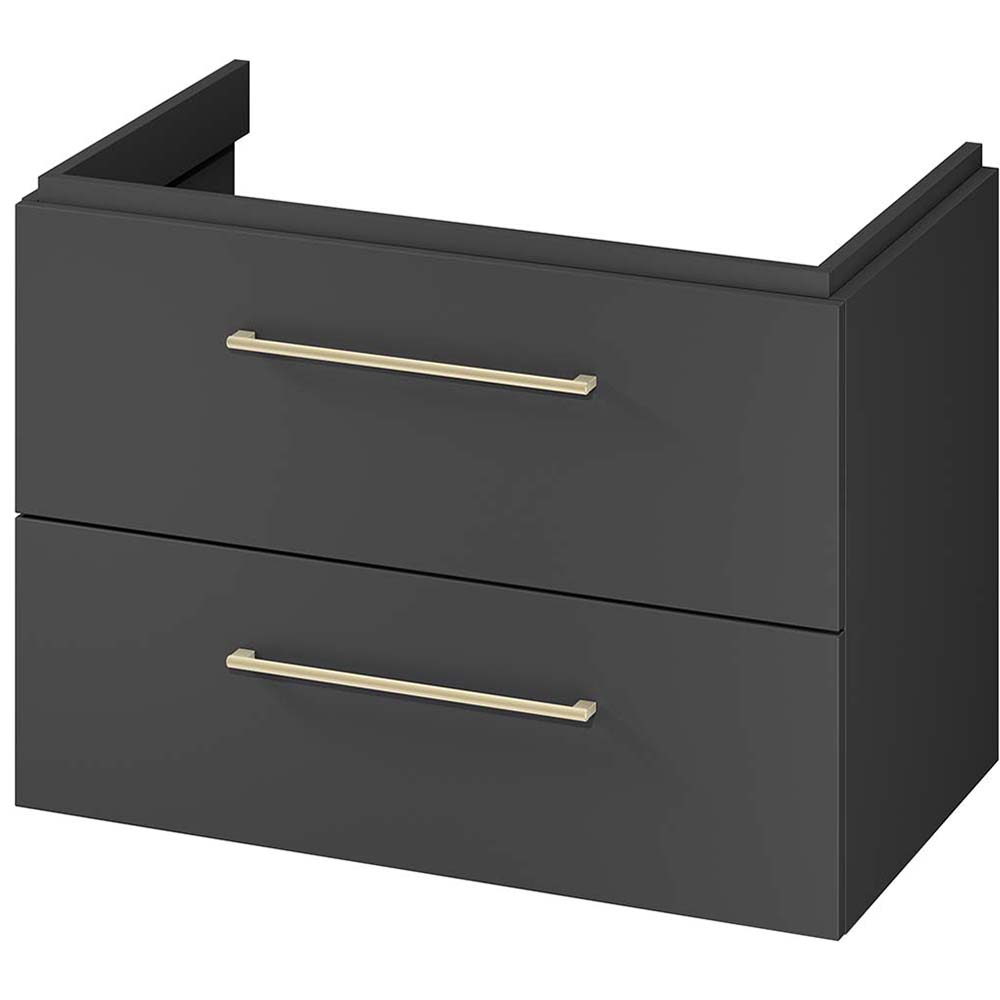 CERSANIT Waschtischunterschrank LARGA 80 montiert anthrazit S164-037