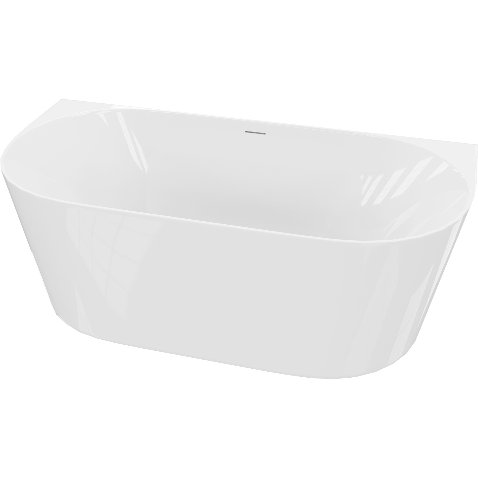 LAVITA freistehende wandmontierte Badewanne DERA SLIM 170x75 cm