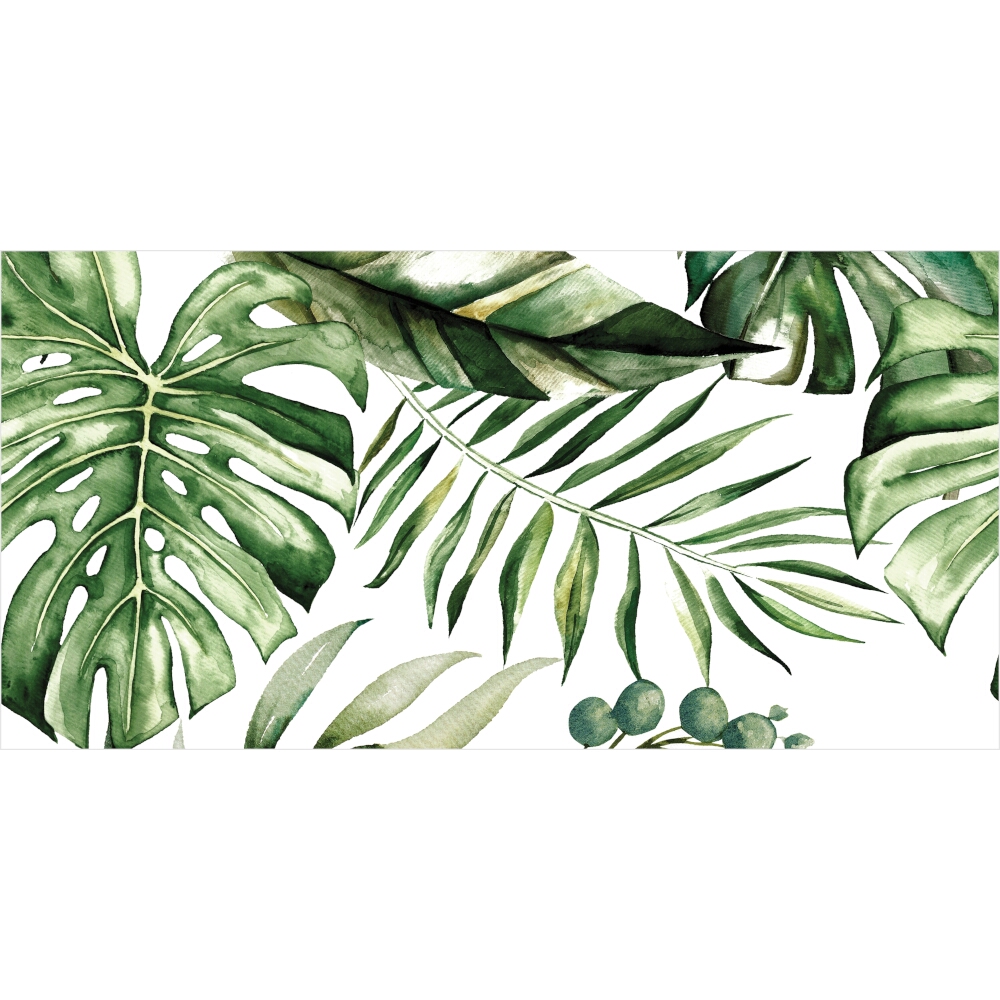 WANDFLIESE ALFA-CER TROPIC WHITE DEC. A GLOSSY 29,8X59,8