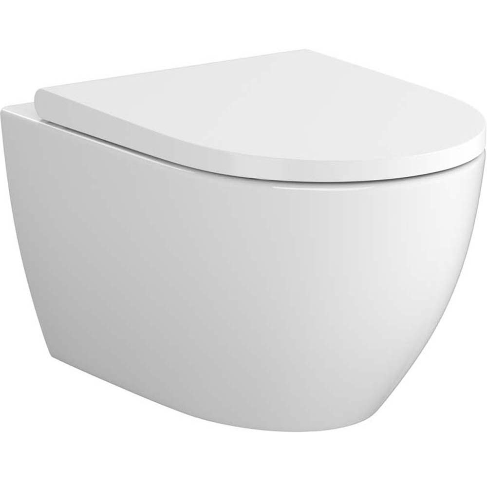 CERSANIT ZEN PRO ovales wandhängendes WC mit LARGA Slim-Sockel S701-719