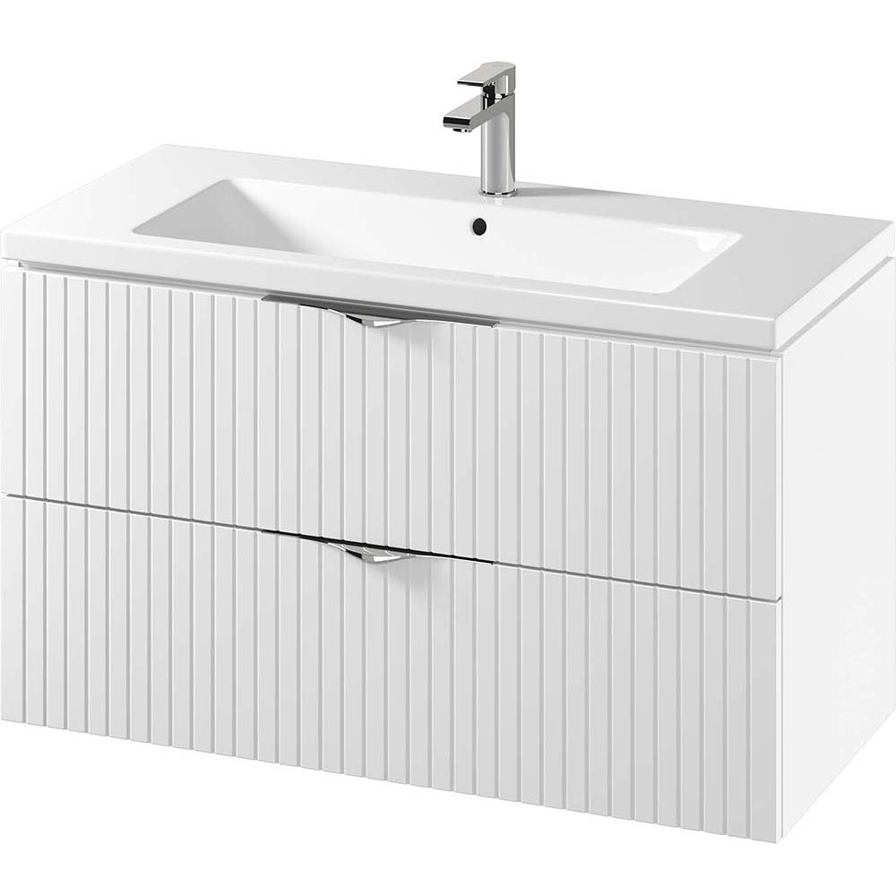 CERSANIT Unterschrank mit Waschbecken TIRSO 100 weiß matt DSM S801-542