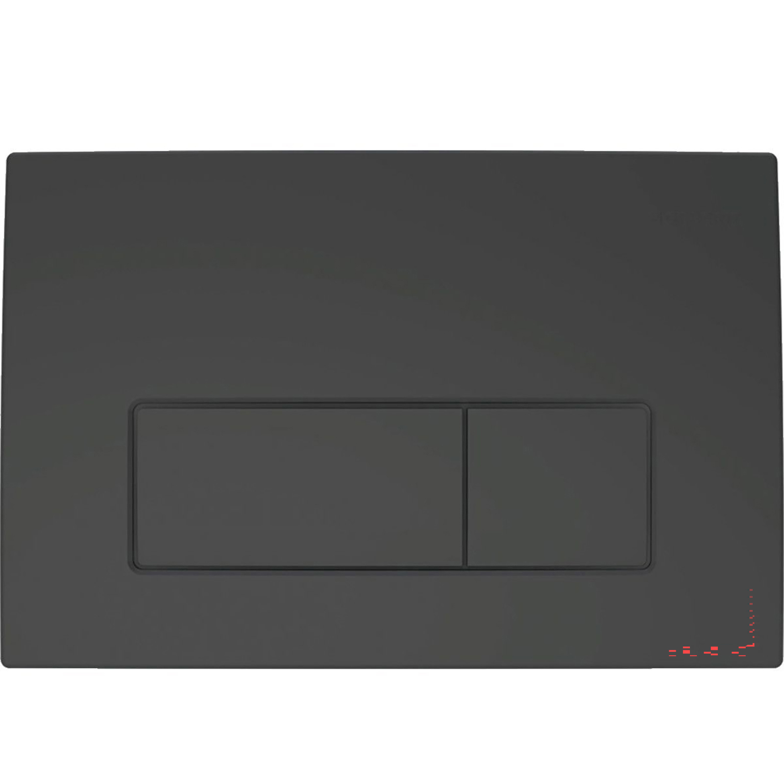 GEBERIT Betätigungsplatte DELTA50 24,6x16,4 cm mattschwarz 115119141