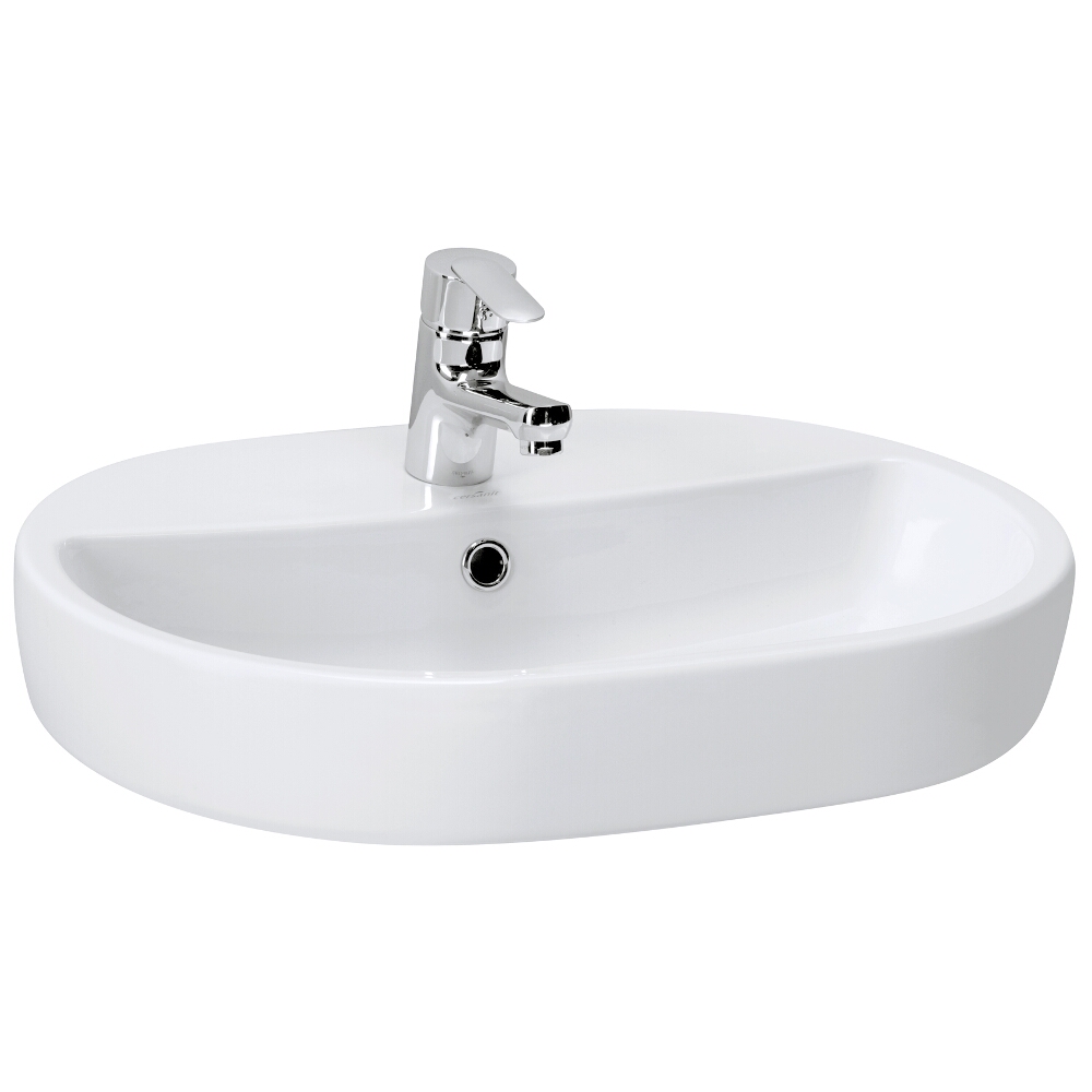 CERSANIT Aufsatzwaschbecken CASPIA OVAL 60 K11-0099
