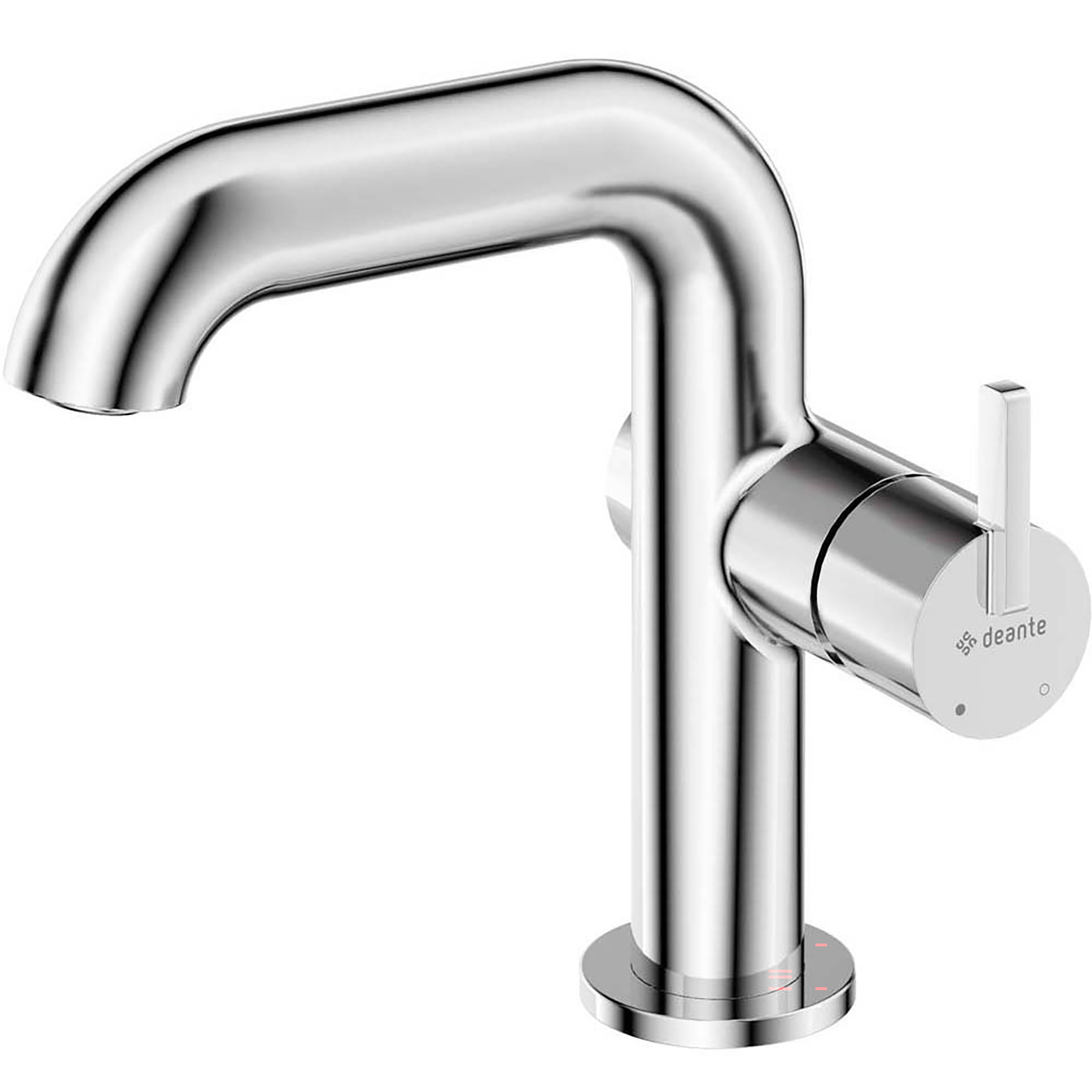 DEANTE SILIA bodenstehendes Waschbecken mit rechteckigem Ausguss aus Chrom BQS_024M
