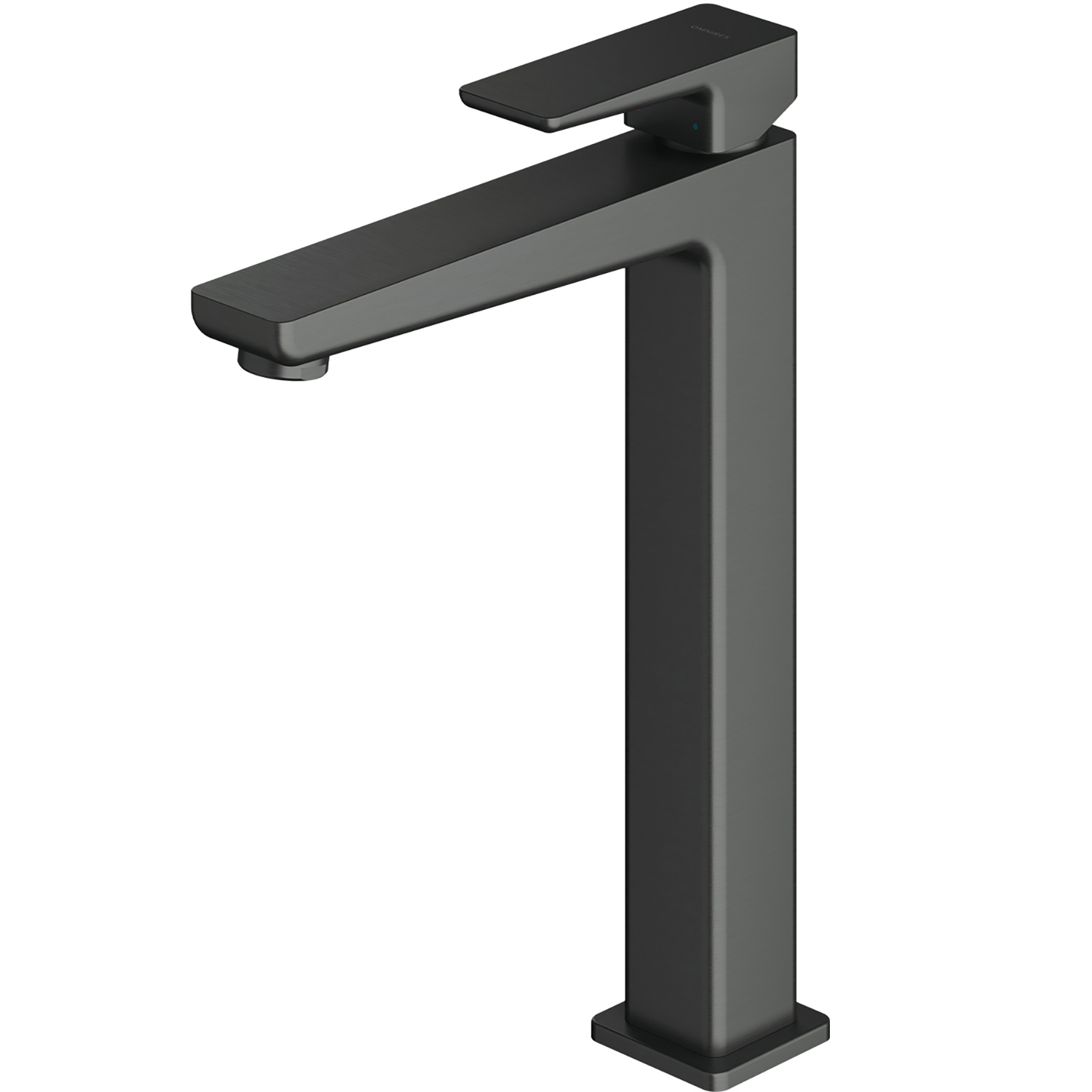 OMNIRES PARMA Sockel Waschbecken Wasserhahn hoch Graphit gebürstet PM7412GR