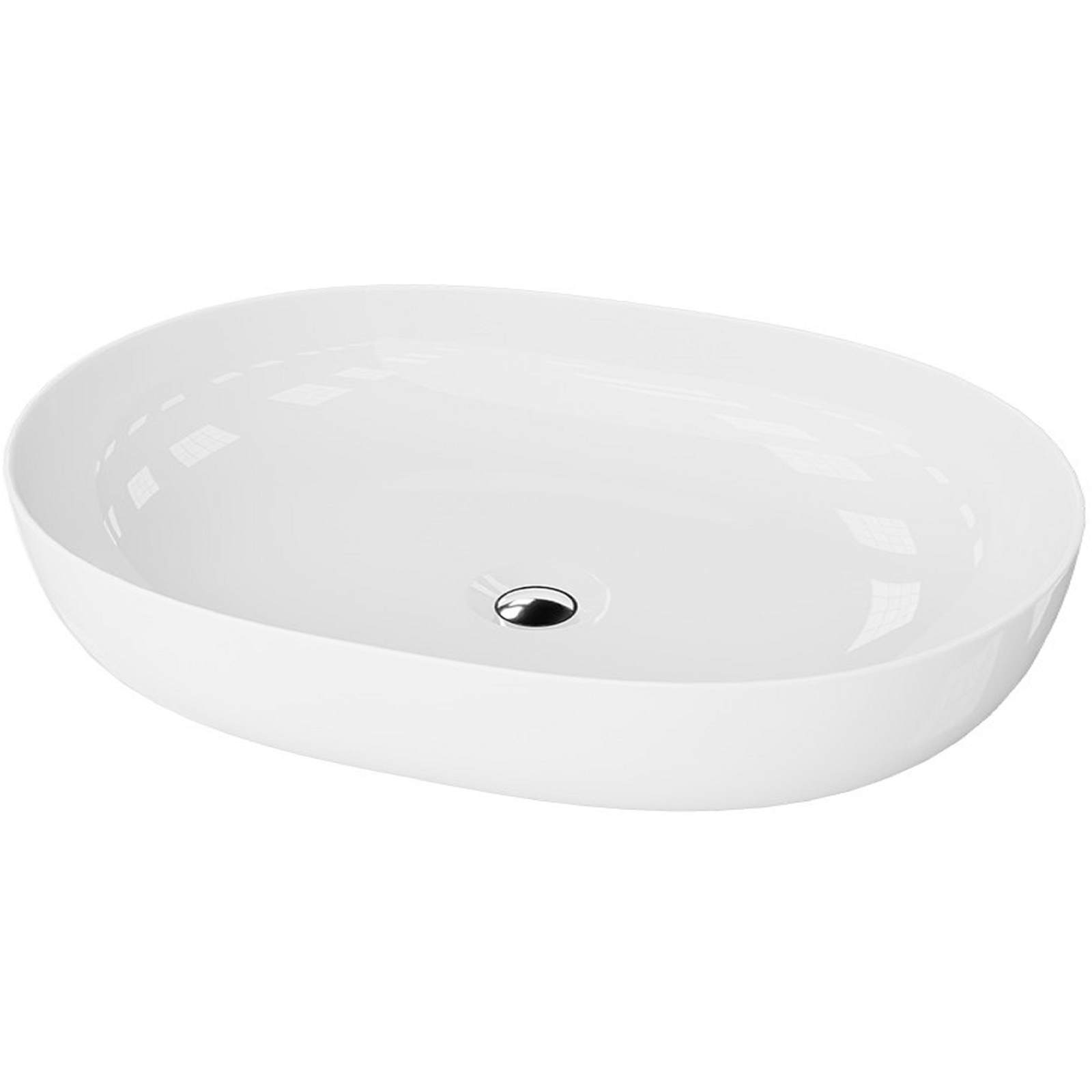 LAVITA BLAS Aufsatzwaschbecken oval weiß