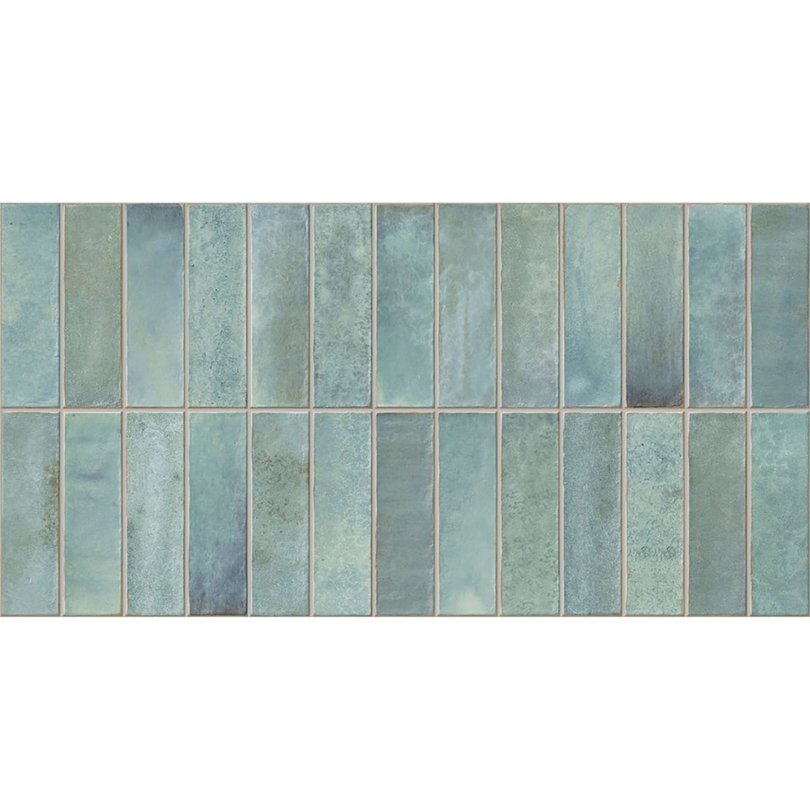 BODENFLIESE DECO ARTIS GRÜN GLÄNZEND 32X62,5 GAYAFORES