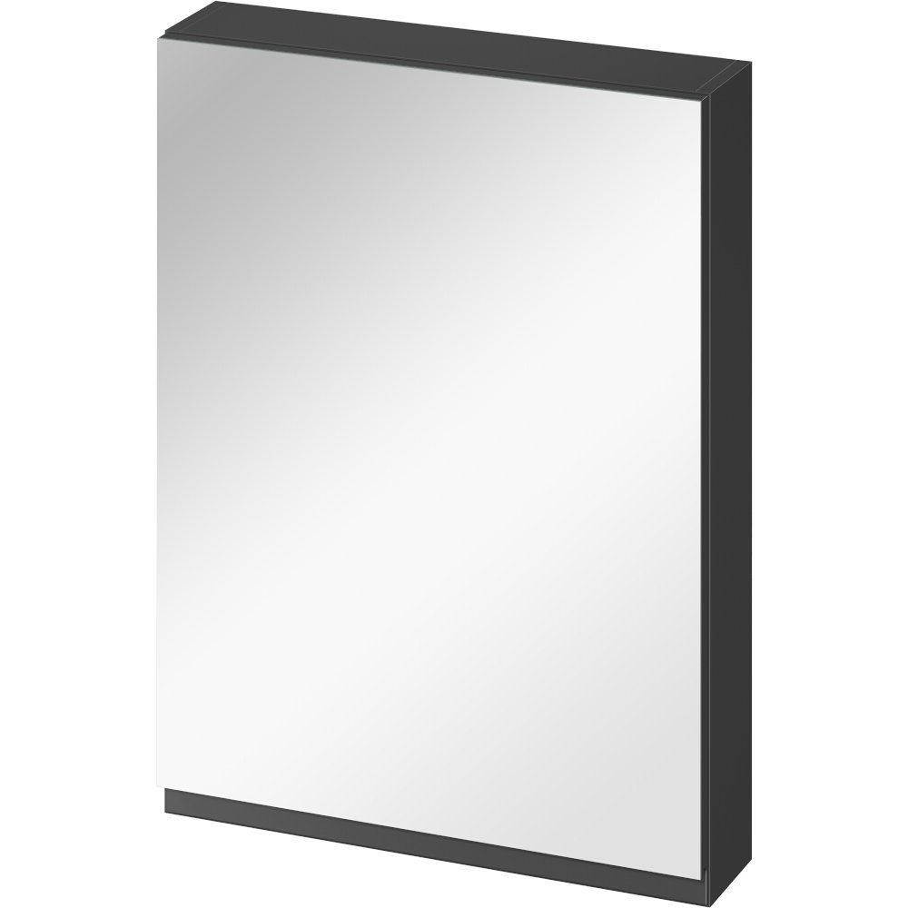 CERSANIT Wandhängender Badezimmerschrank mit Spiegel MODUO 60 anthrazit für eigenständigen mont S590-072-DSM CERSANIT Wandhängender Badezimmerschrank mit Spiegel MODUO 60 anthrazit für eigenständigen mont S590-072-DSM