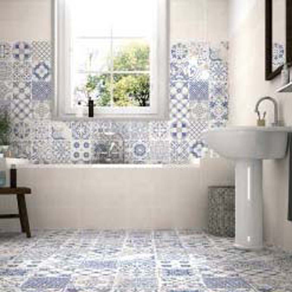 BODENFLIESE PATCHWORK SKYROS DECO BLANCO 44,2X44,2 ZUM VERFUGEN REALONDA