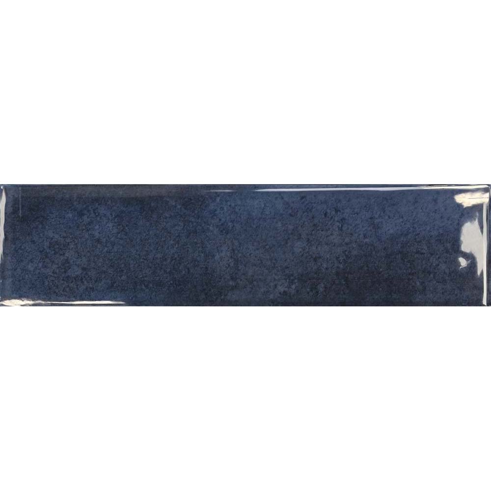 WANDFLIESE KARO METRO ANTIC AZURE GLOSSY 7,5X30