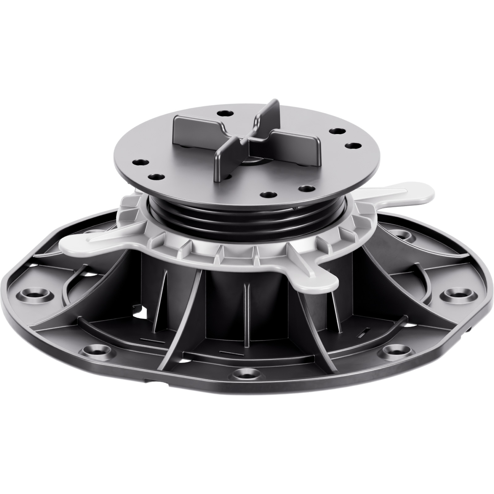Höhenverstellbare Stelzlager STANDARD 45-70 mm für Platten mit K3