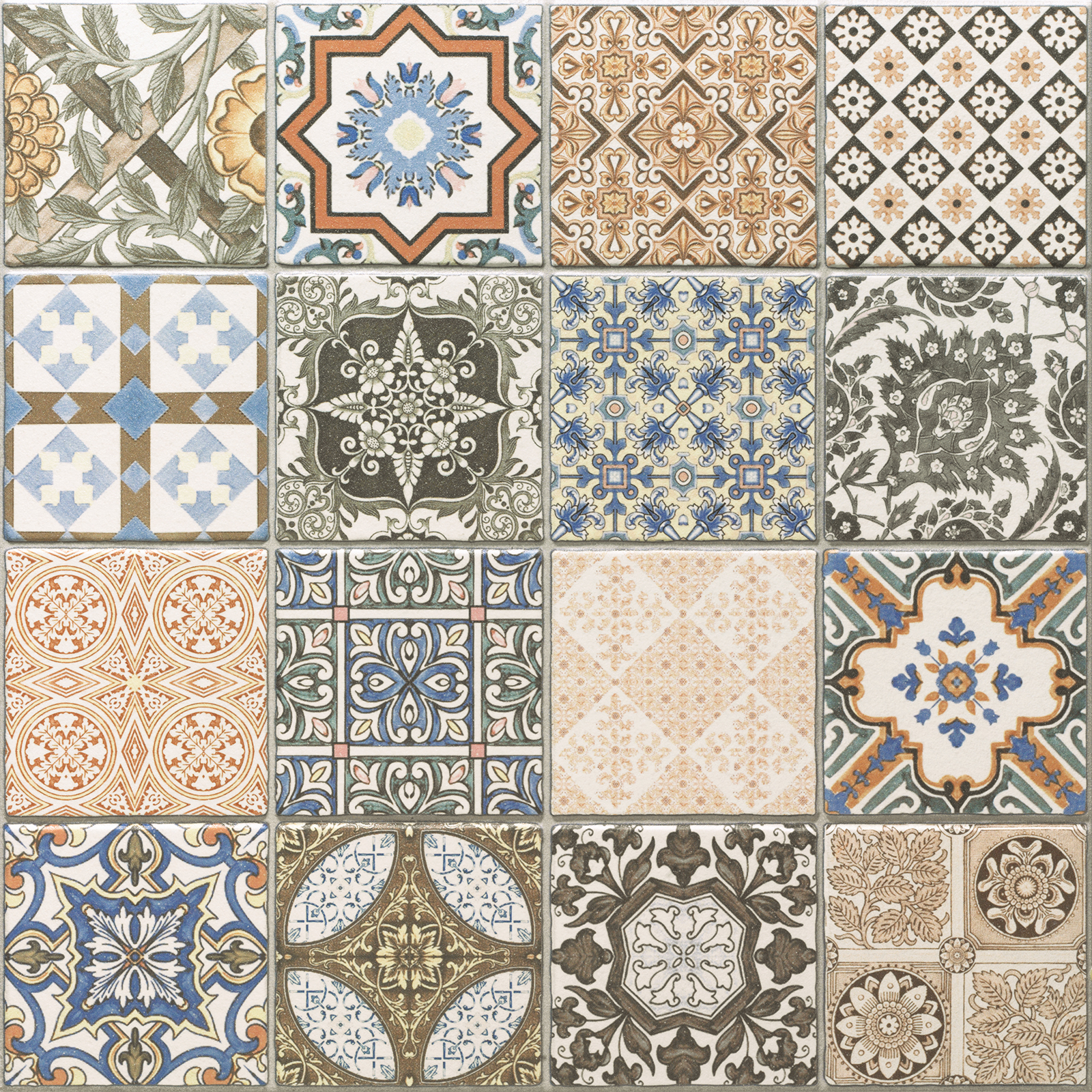 BODENFLIESE PATCHWORK PROVENZA DECO MATT 44X44 REALONDA