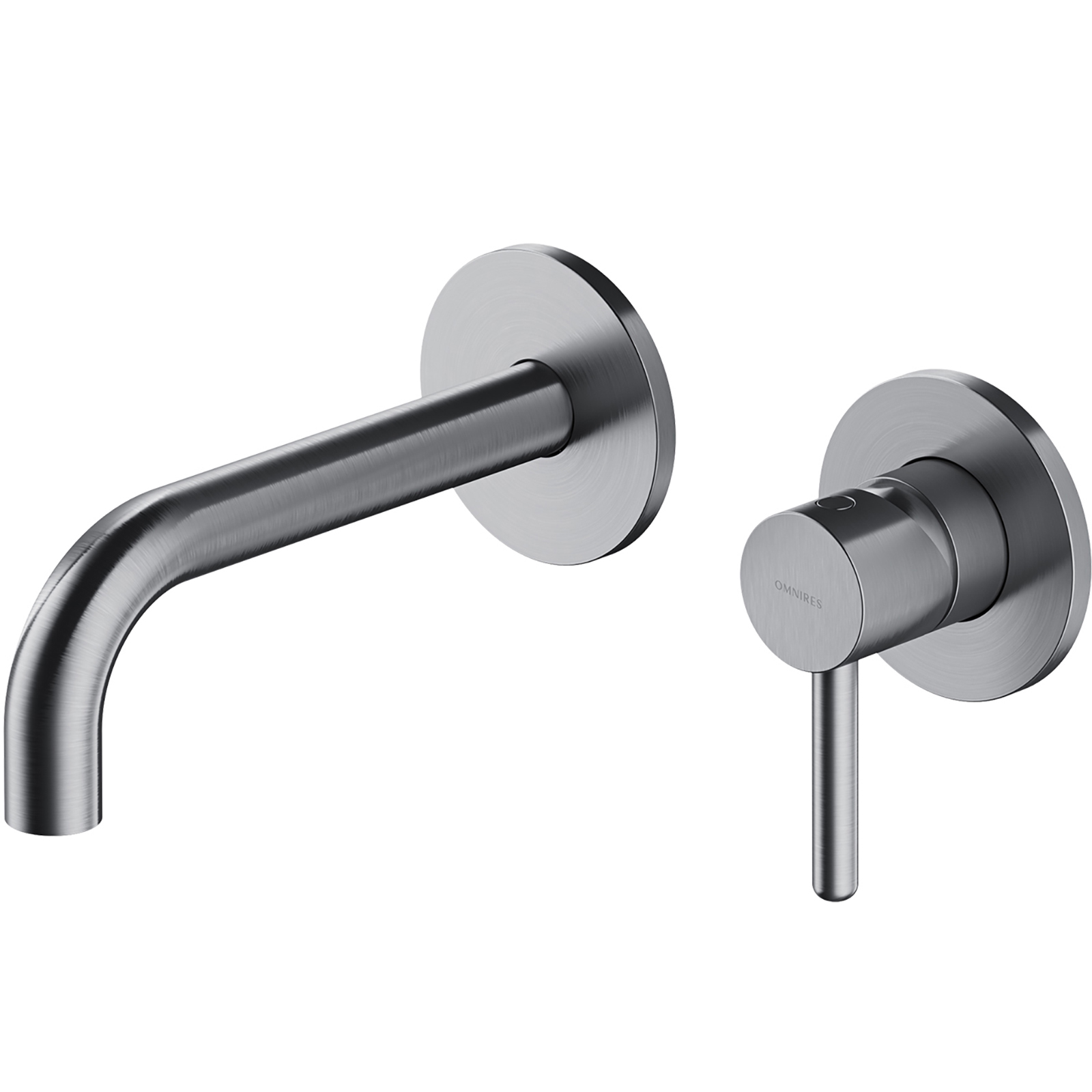 OMNIRES Waschbeckenwasserhahn Y bündig montiert mit Nickelbürsten Y1215HNI