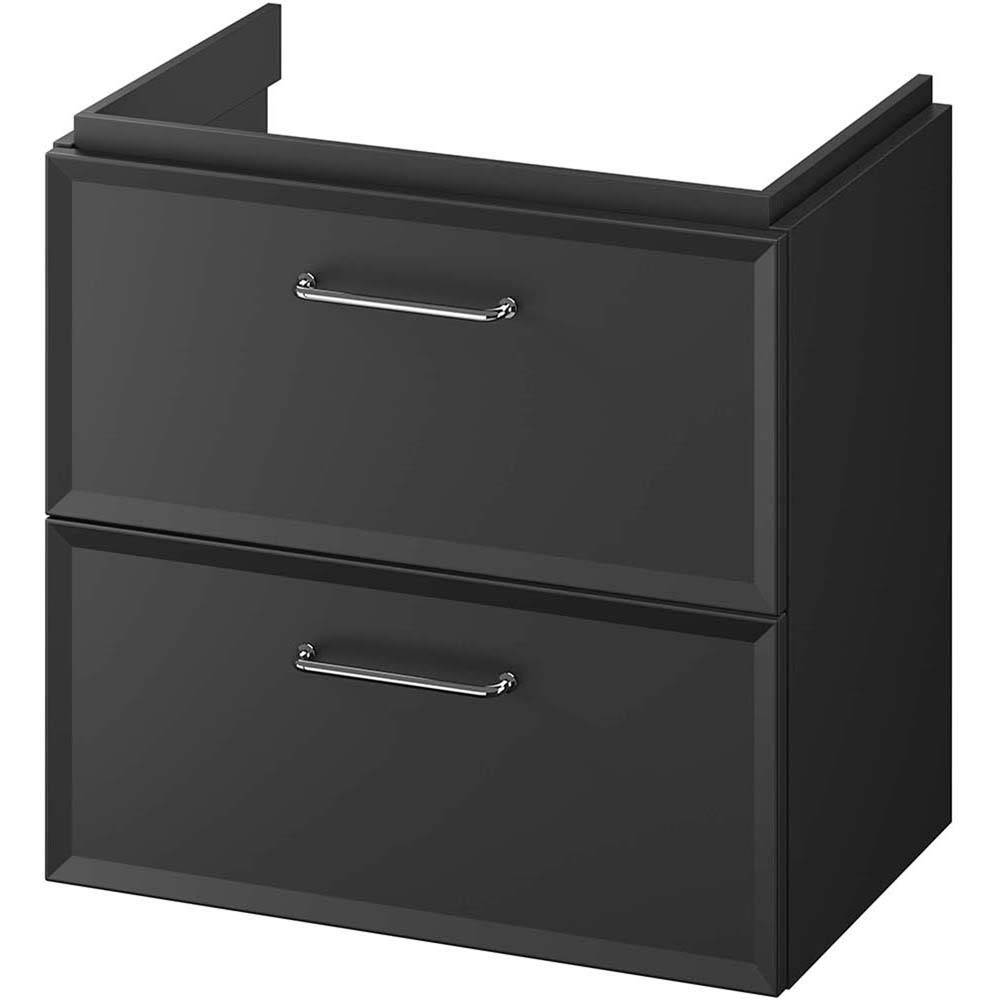 CERSANIT MILOS 60 Slim Waschtischunterschrank schwarz matt S590-100