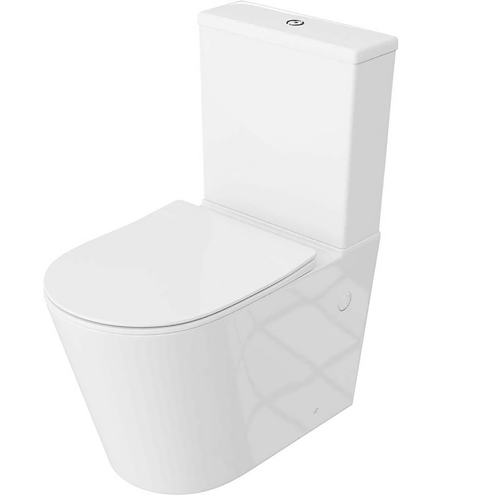 LAVITA Stand-WC GULIO Whirlpool mit Duroplastsitz weiß