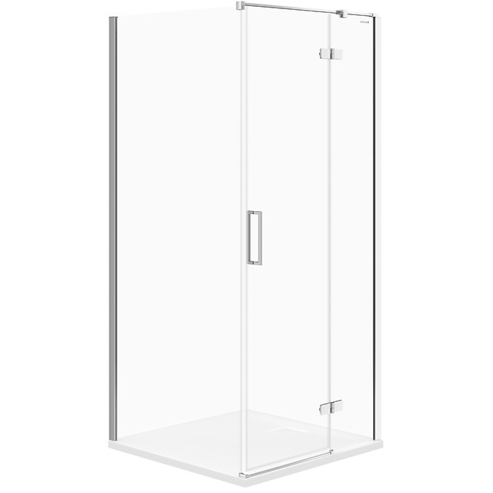CERSANIT Quadratische Duschkabine JOTA 90x195 RECHTS transparentes Glas S160-002