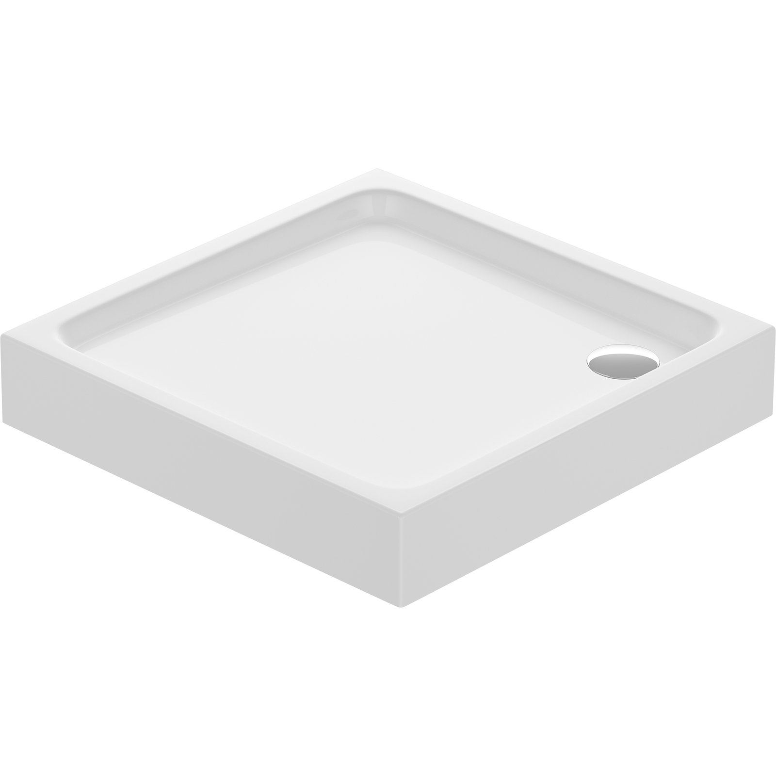 CERSANIT Quadratische Duschwanne TAKO 90x16 weiß integriert S204-012
