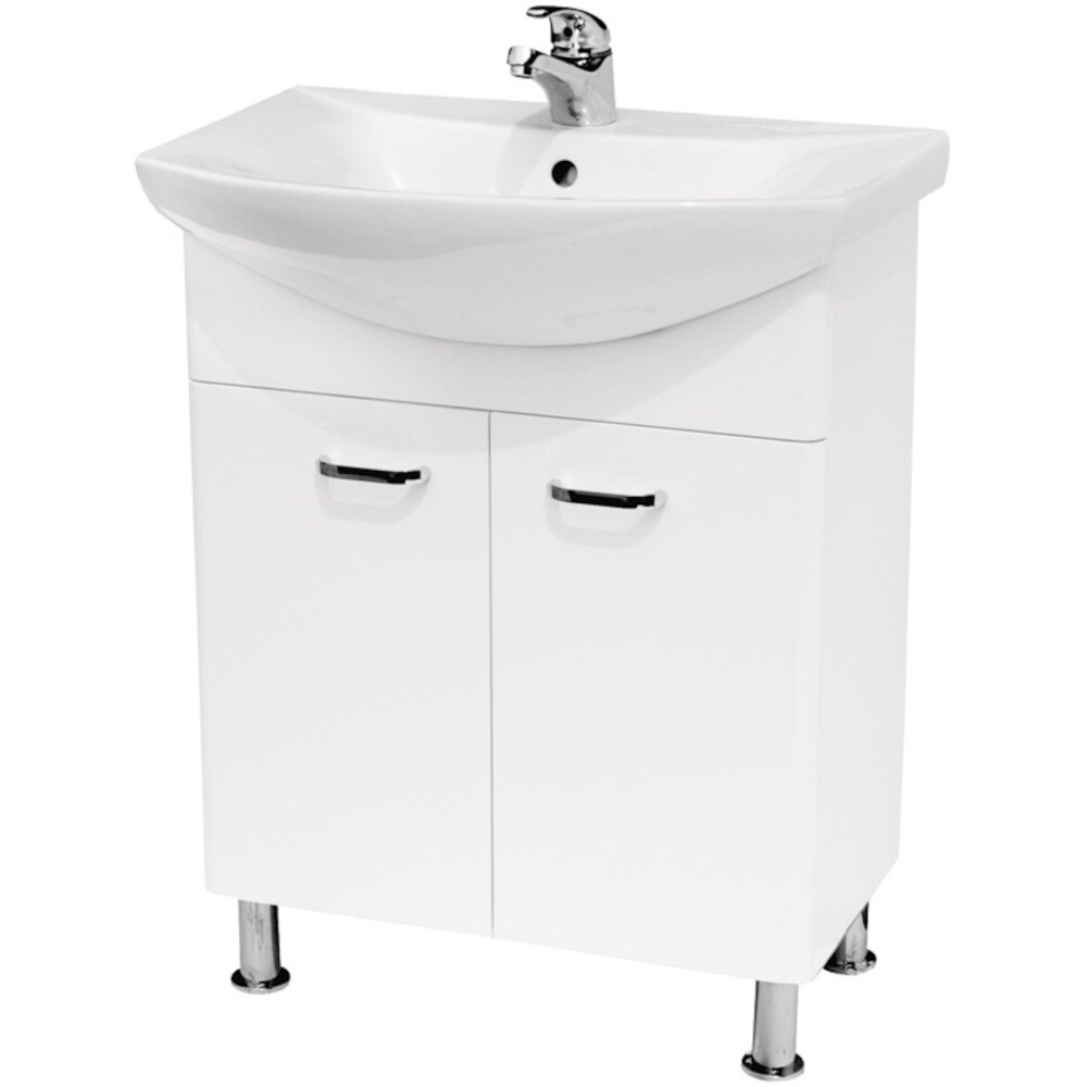 CERSANIT Set: DIUNA OMEGA 65 Unterschrank mit Waschbecken zur Selbstmontage S801-138-DSM