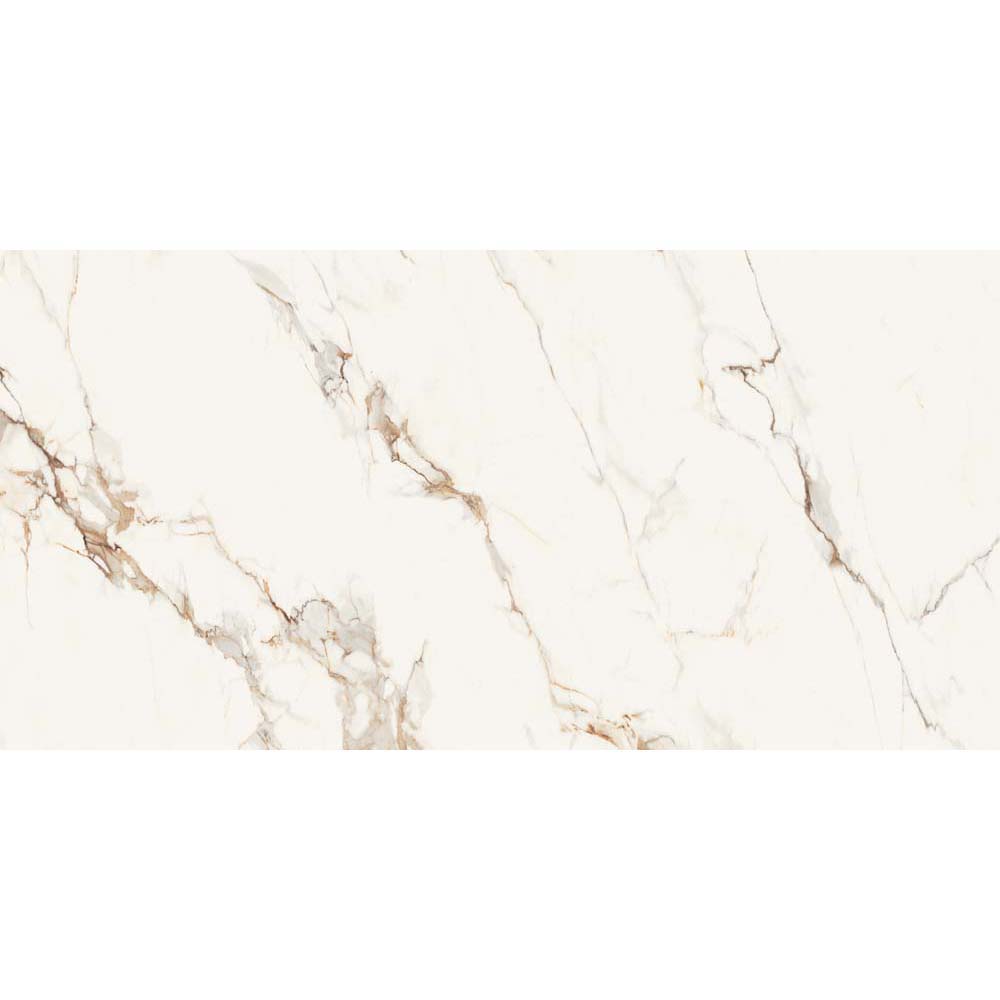BODENFLIESE MARMOROPTIK AVERSA STATUARIO WEIß POLIERT 60X120 CERSANIT