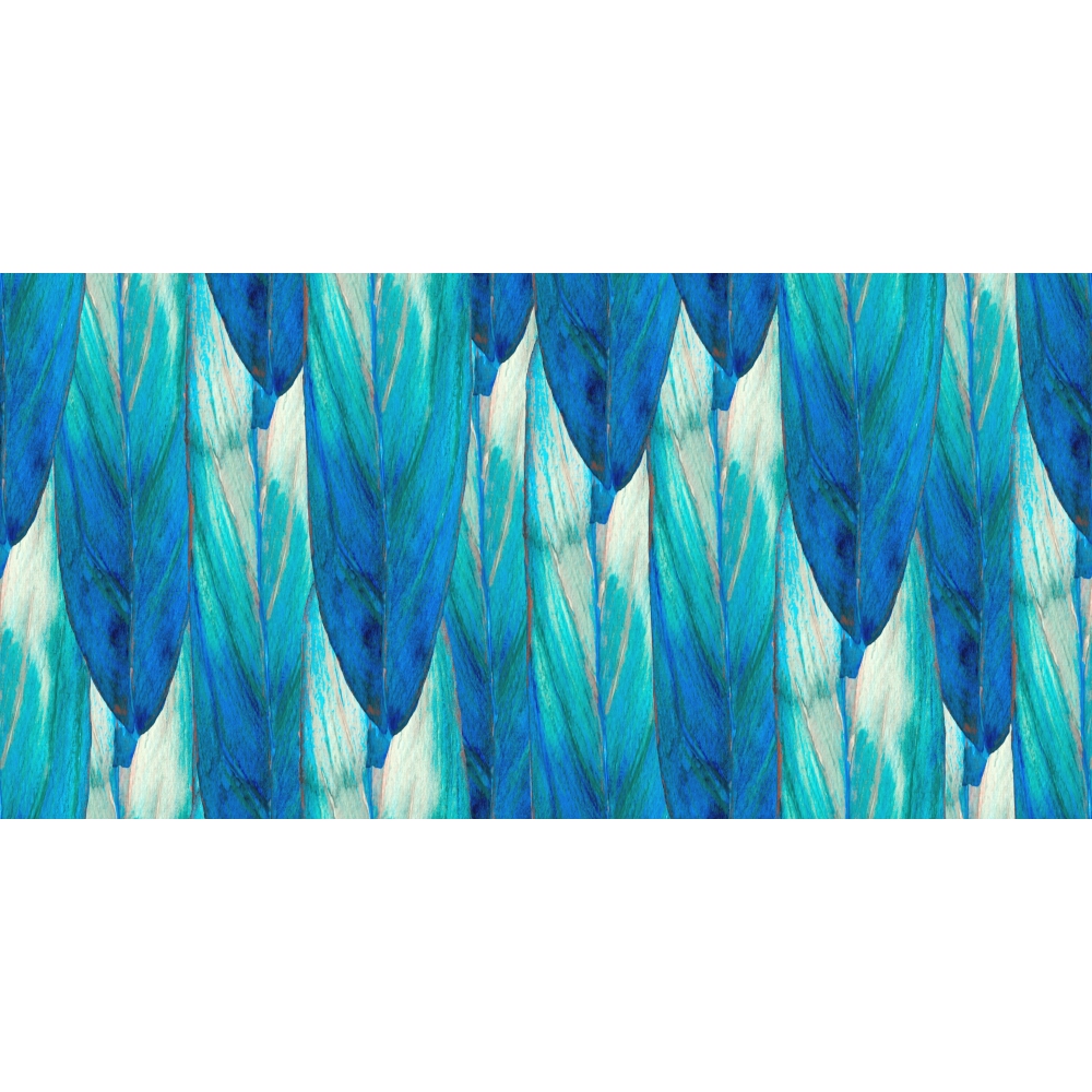 WANDFLIESE ALFA-CER LEAVES BLUE DEC. GLOSSY 29,8X59,8