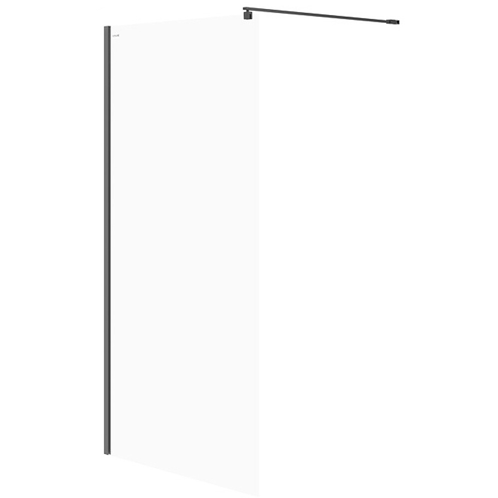 CERSANIT WALK-IN MILLE Duschkabine schwarz 100x200 transparentes Glas S161-003