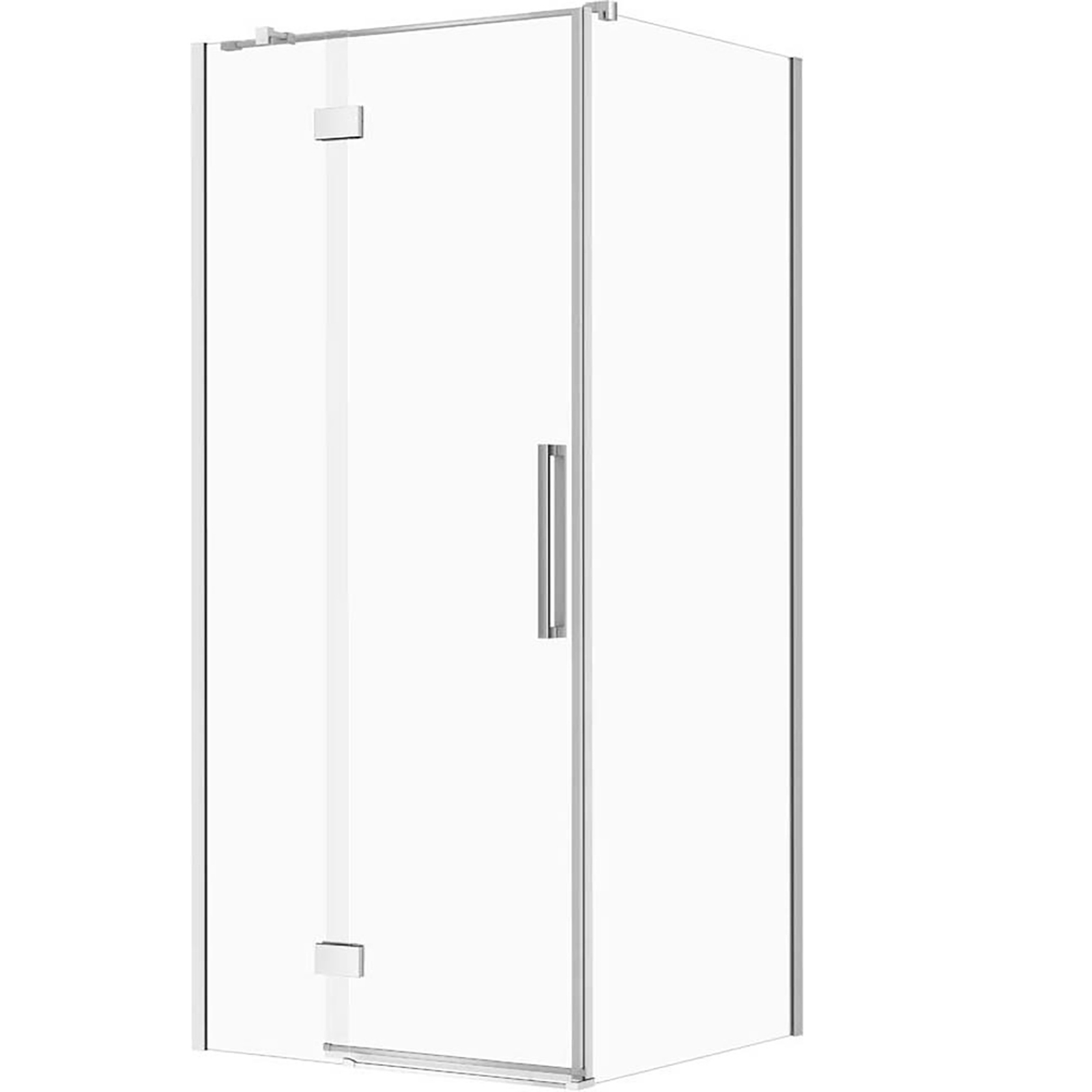 CERSANIT Quadratische Duschkabine CREA links 90x90x200 cm chrom S601-137