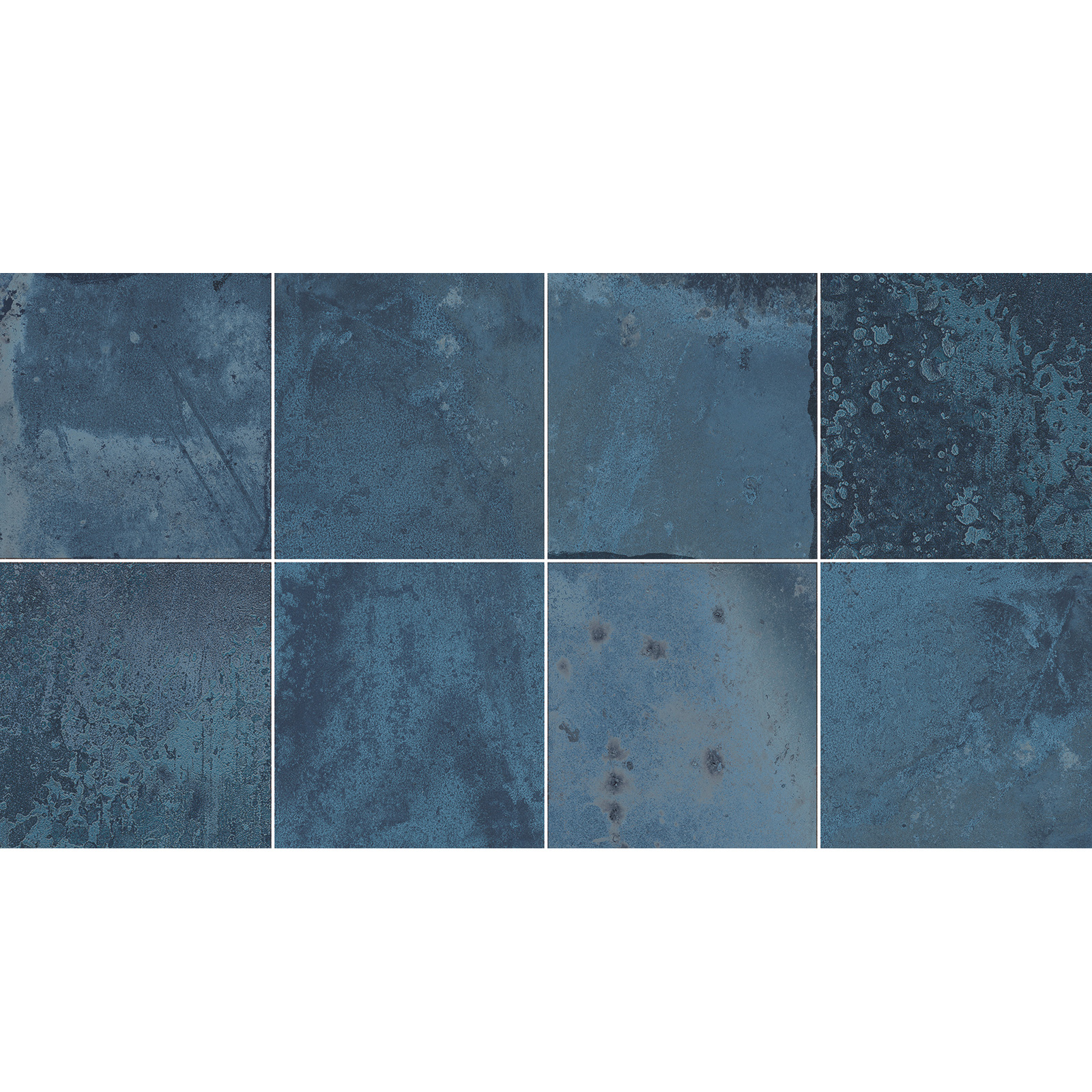 WANDFLIESE METALLOPTIK PROVENCE OCEAN BLAU GLÄNZEND 31X60 ZUM VERFUGEN GEOTILES