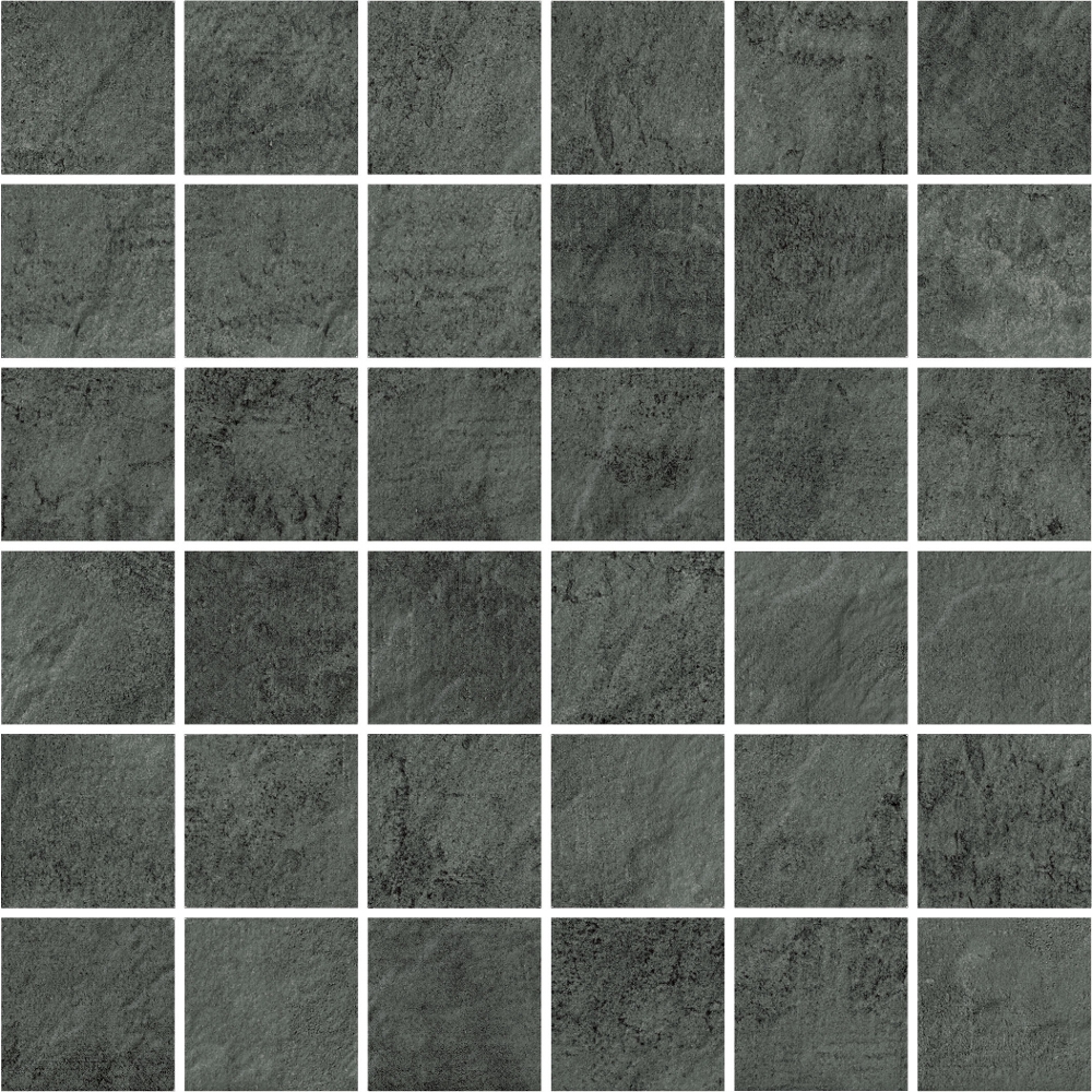 BODENFLIESE MOSAIK PIETRA DARK GREY MAT 29,7X29,7