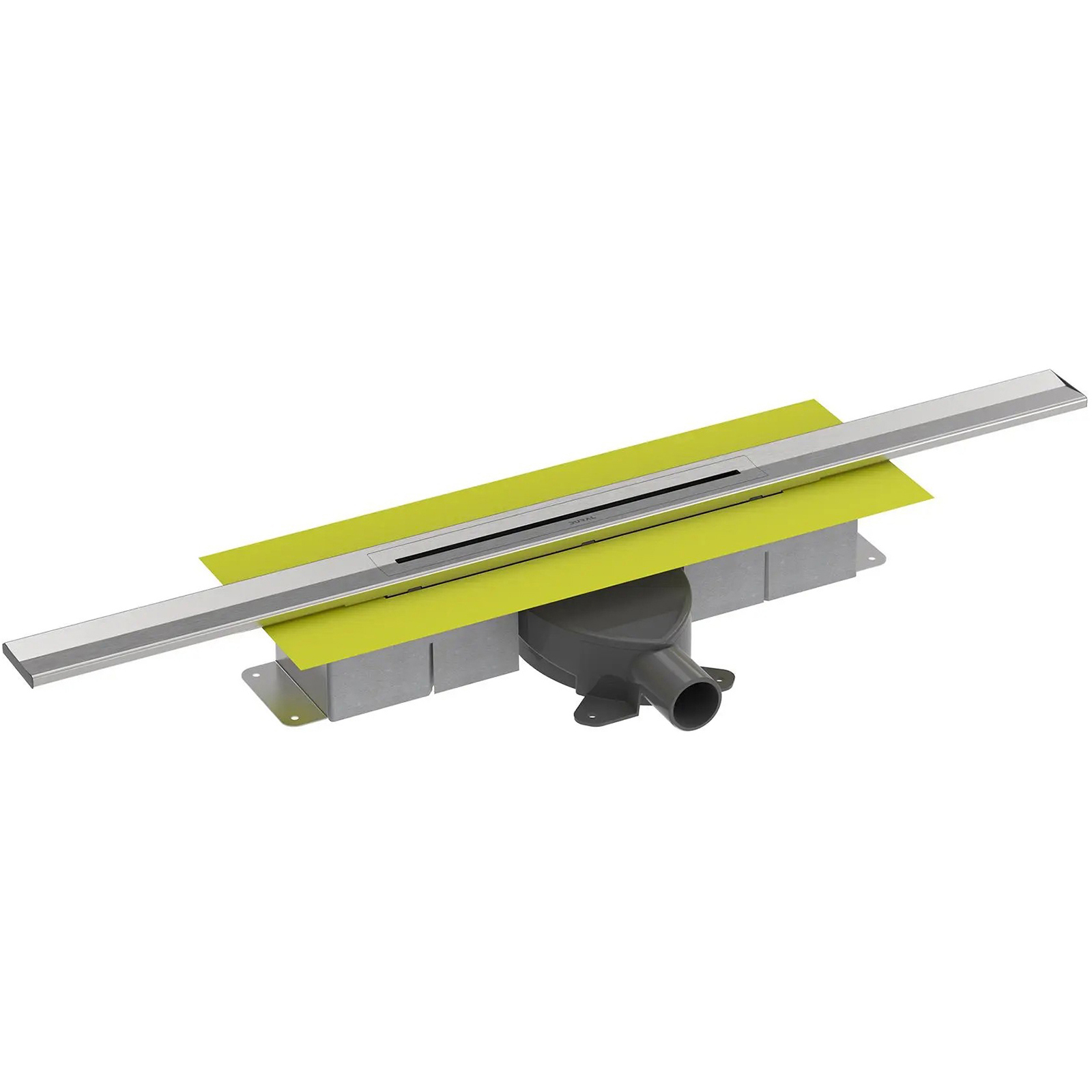 Duschrinne Komplettset Dural VSF 70-SF Edelstahl gebürstet 120 cm